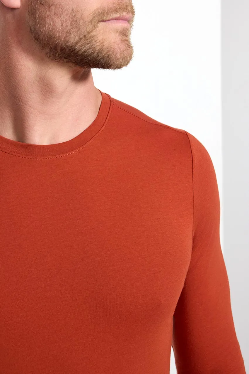 Pima Cotton Long Sleeve Tee - Habanero sold by MPG product image thumbnail 4
