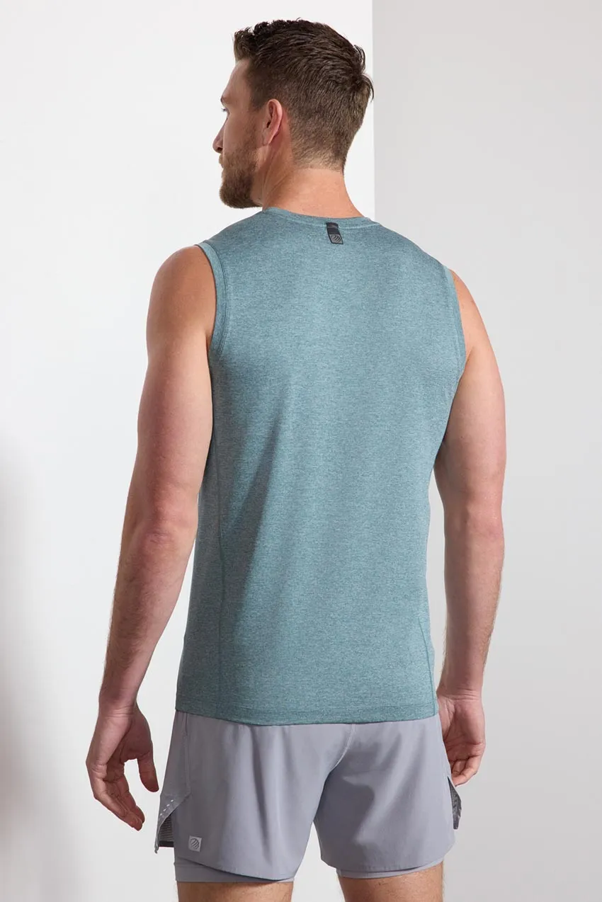 Conquer Crew Neck Tank - Hydro Melange sold by MPG product image thumbnail 4
