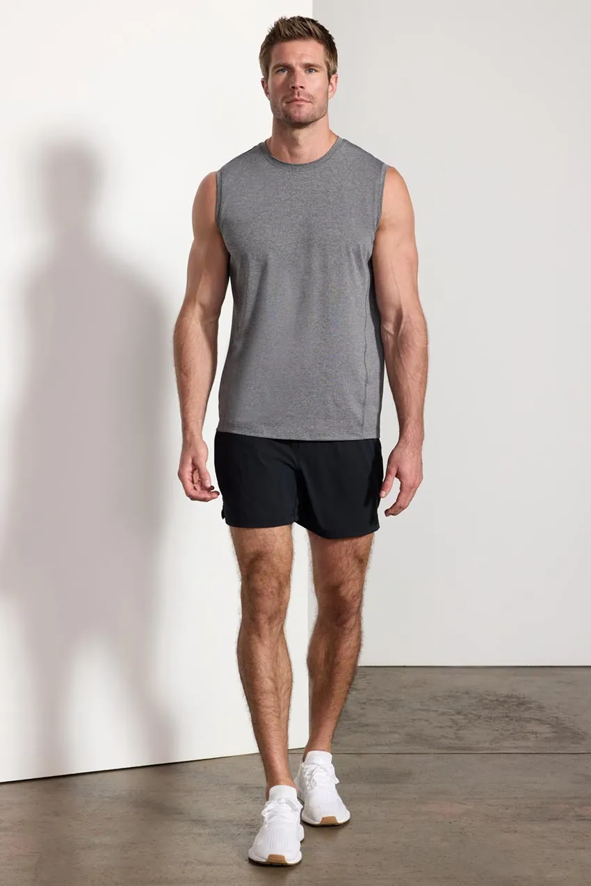 Conquer Crew Neck Tank - Black Melange sold by MPG product image thumbnail 2