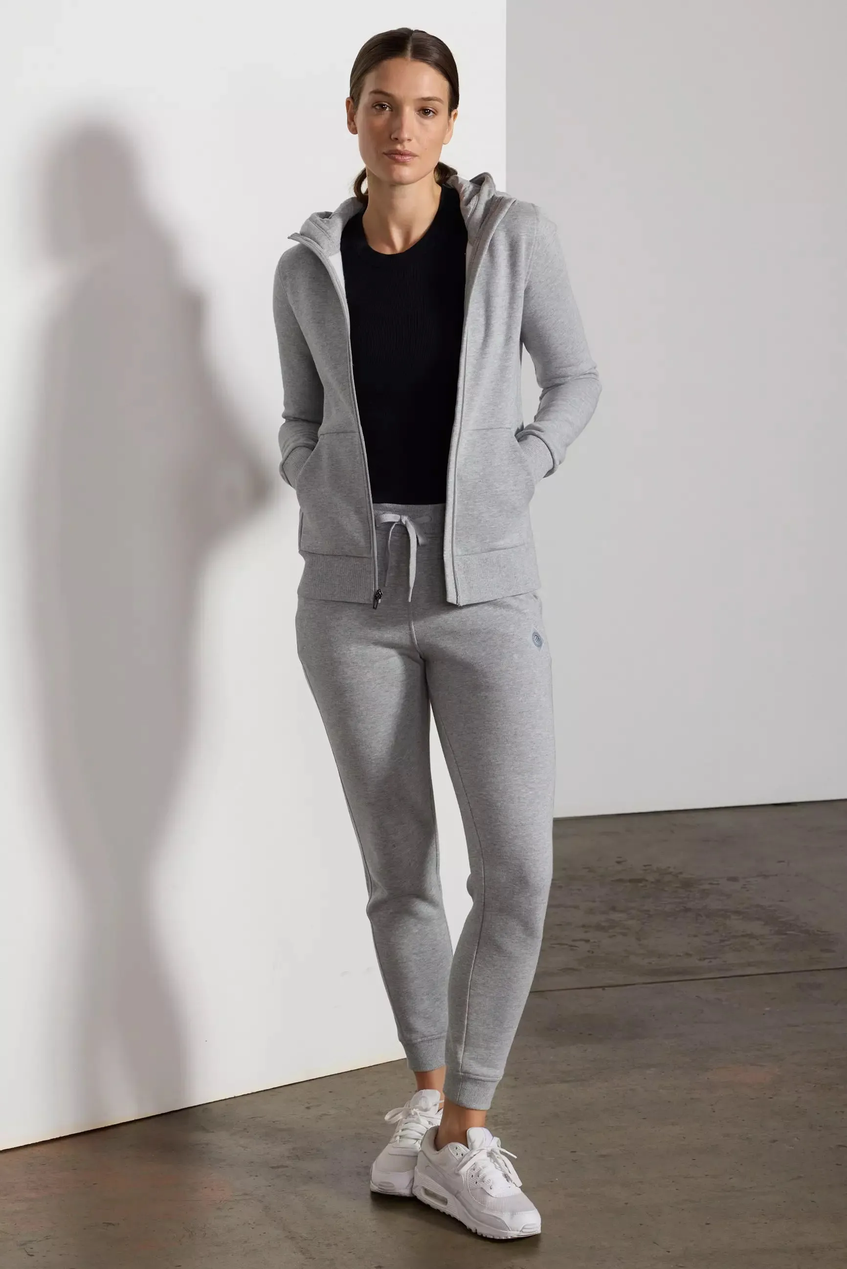 Comfort Fleece Zip-Up Hoodie - Htr Concrete sold by MPG product image thumbnail 2