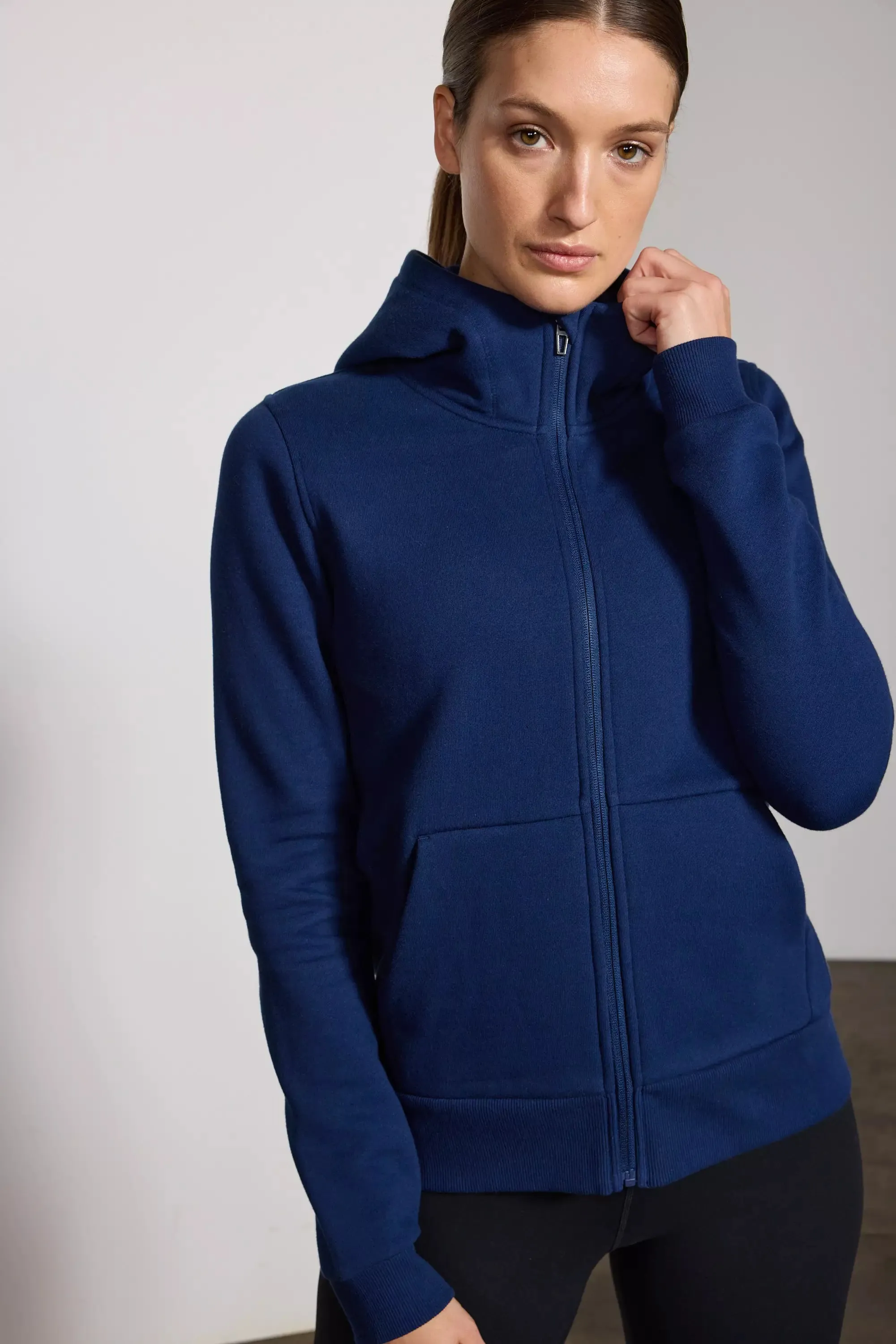 Comfort Fleece Zip-Up Hoodie - Navy sold by MPG product image thumbnail 5