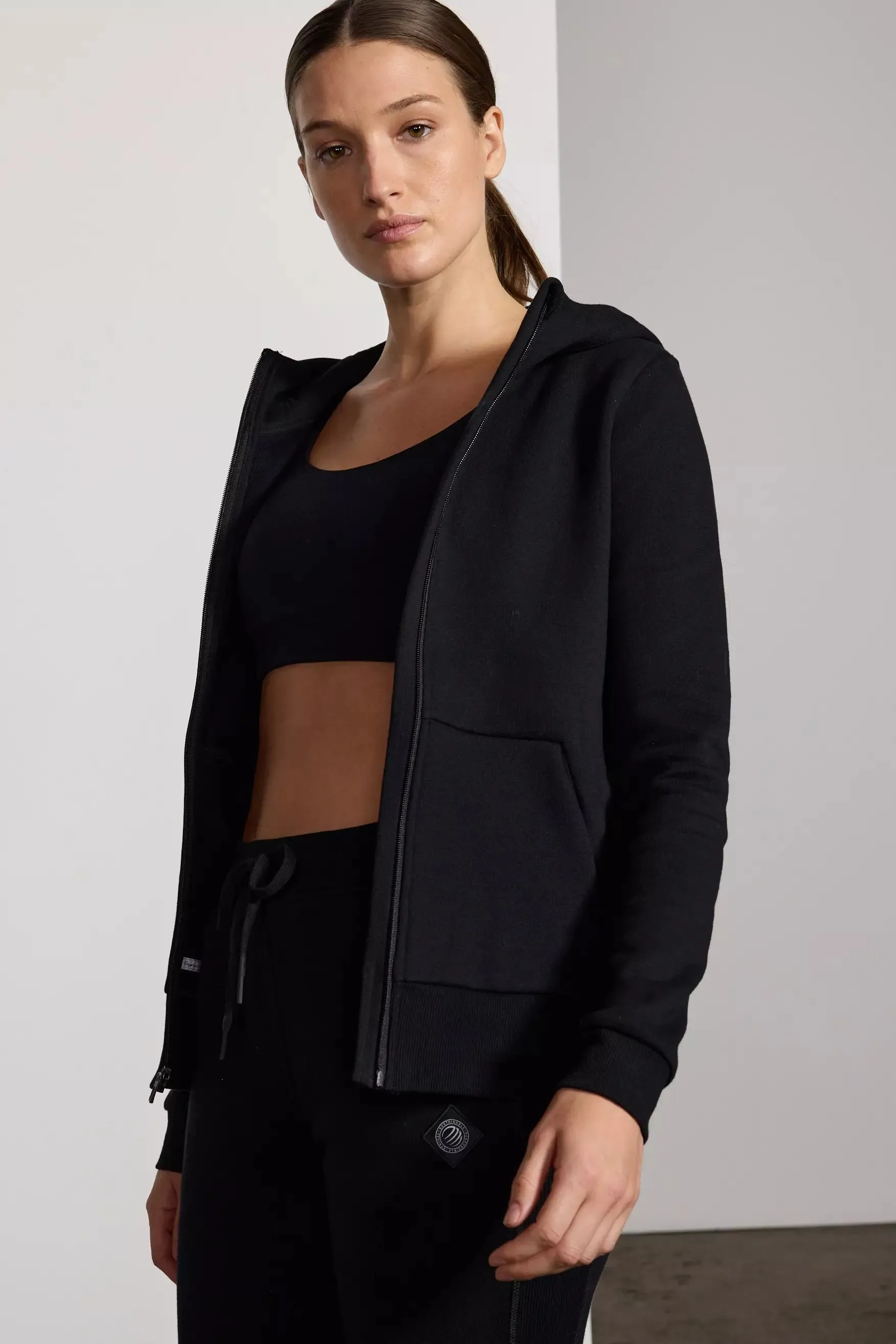 Comfort Fleece Zip-Up Hoodie - Black sold by MPG product image thumbnail 4