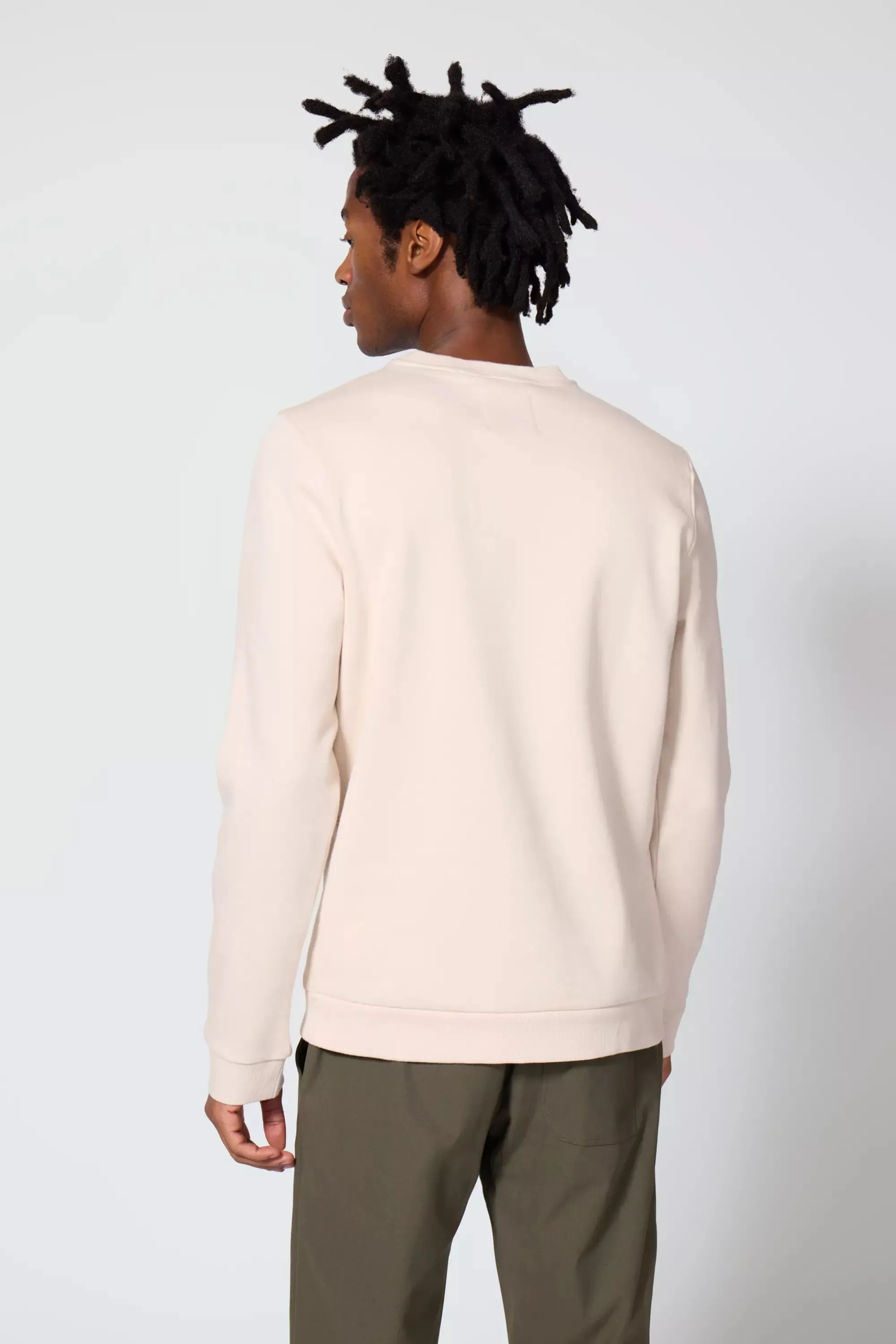 Comfort Men's Fleece Sweatshirt - Stone sold by MPG product image thumbnail 3