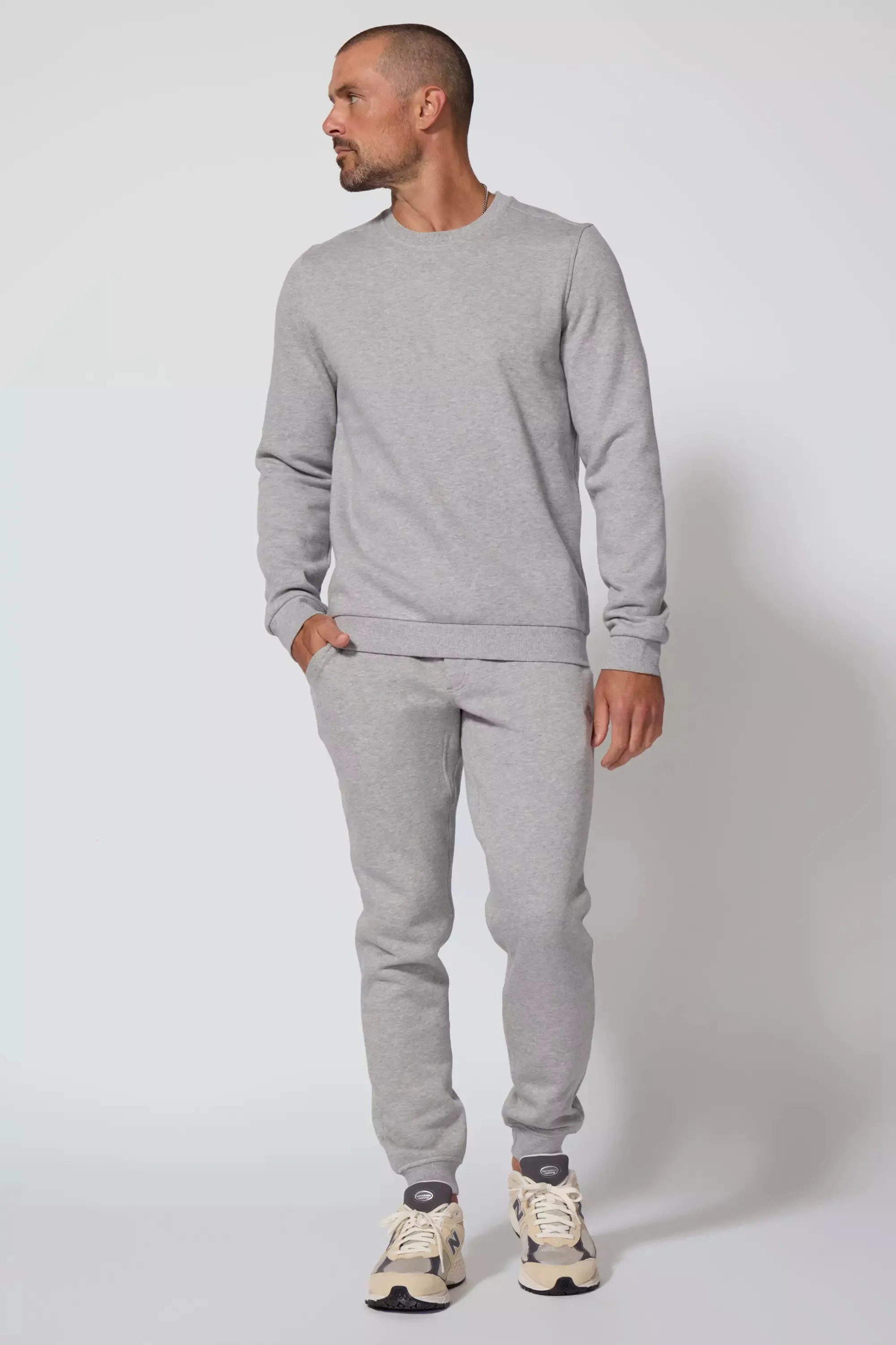 Comfort Men's Fleece Sweatshirt - Htr Concrete sold by MPG