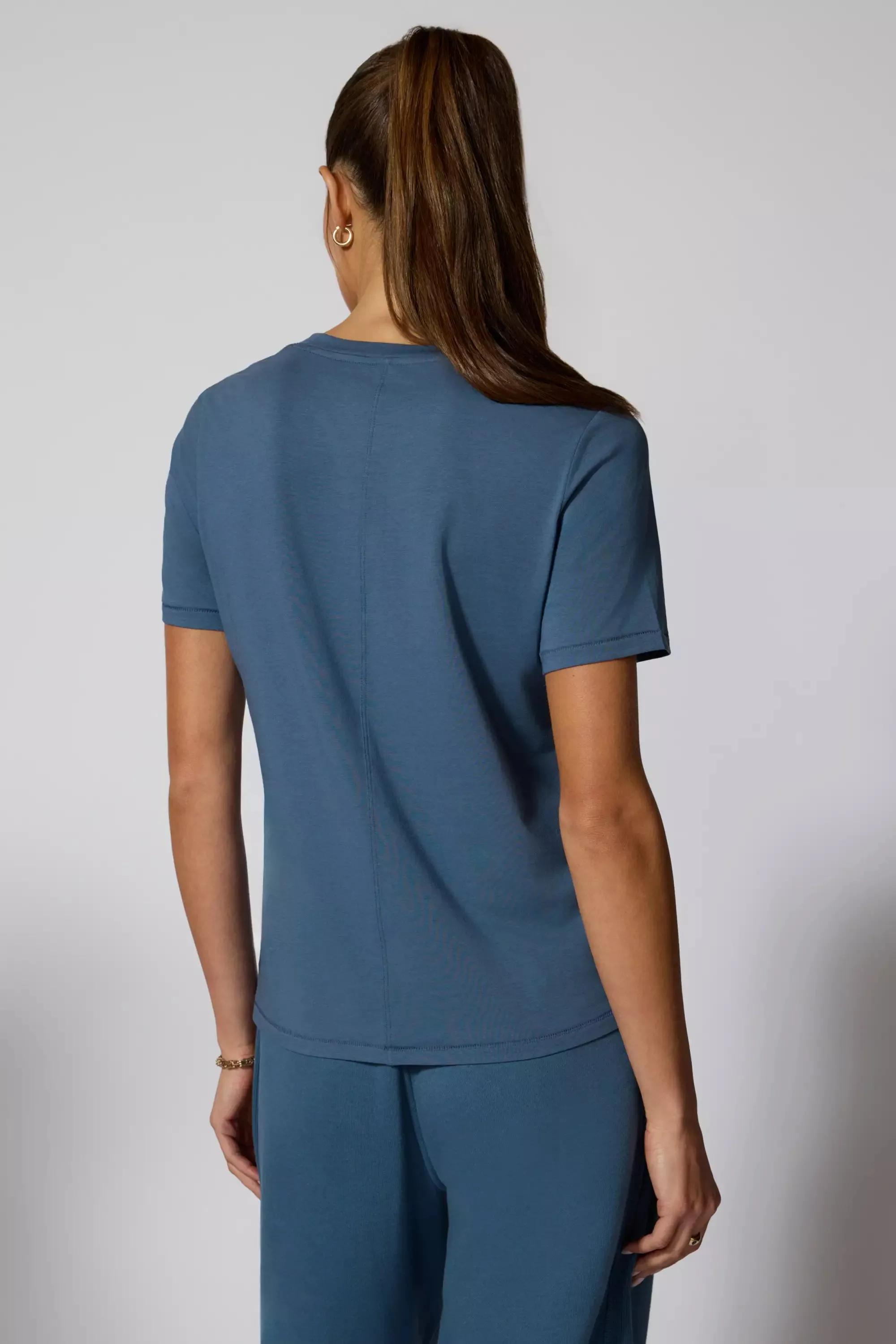 Pima Cotton Classic Fit Tee - Petrol Blue sold by MPG product image thumbnail 4