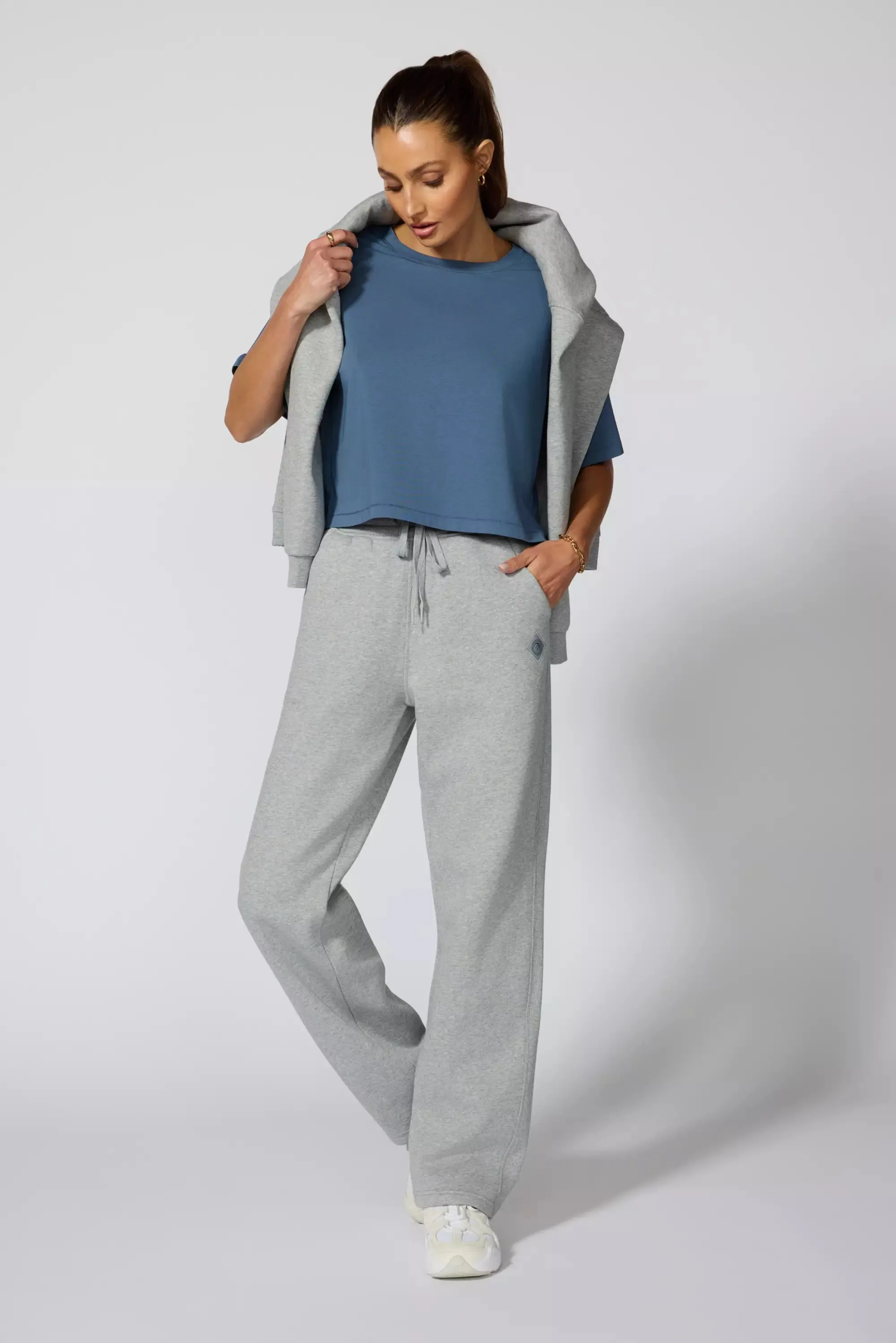 Pima Cotton Boyfriend Tee - Petrol Blue sold by MPG product image thumbnail 2