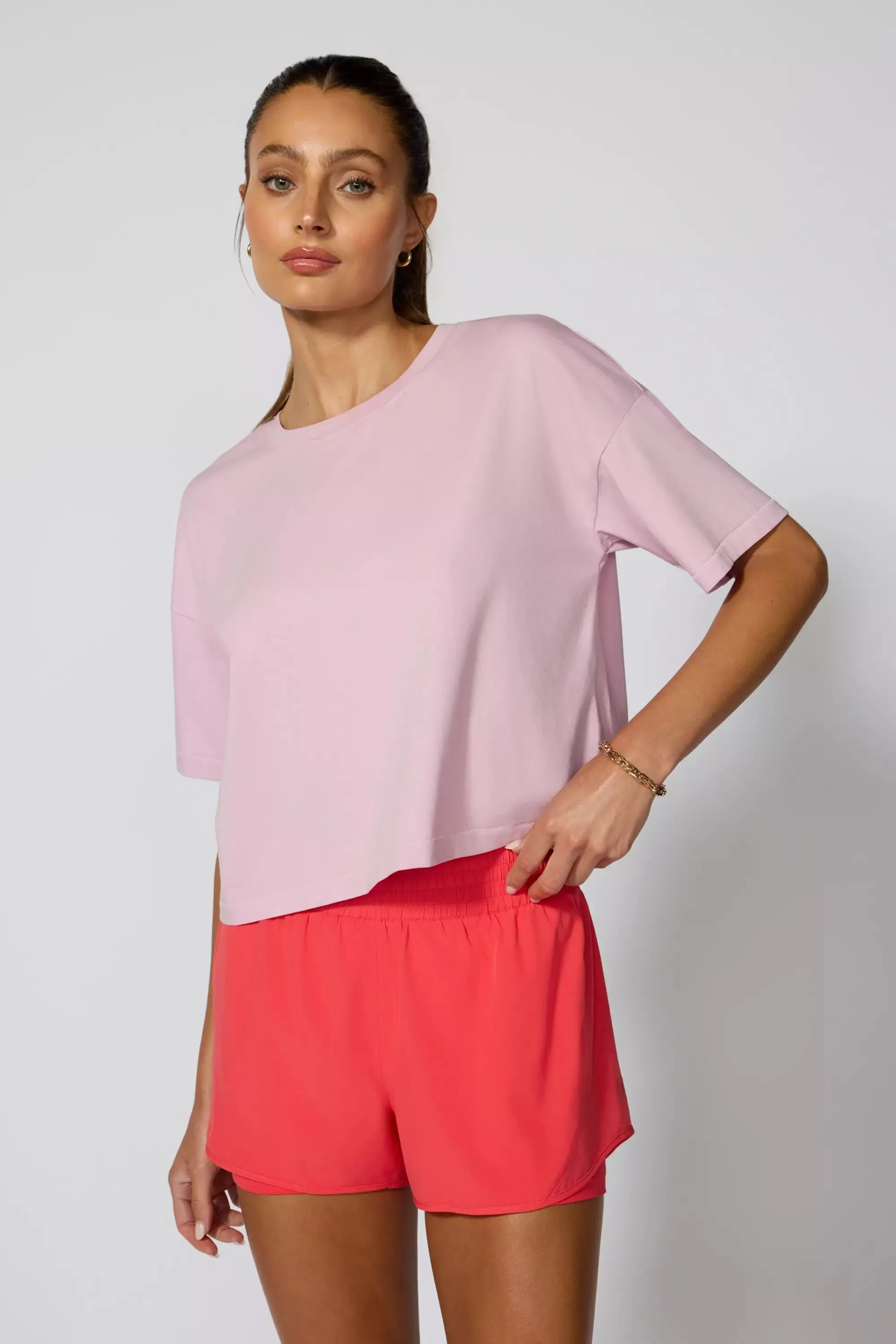 Pima Cotton Boyfriend Tee - Fragrant Lilac sold by MPG