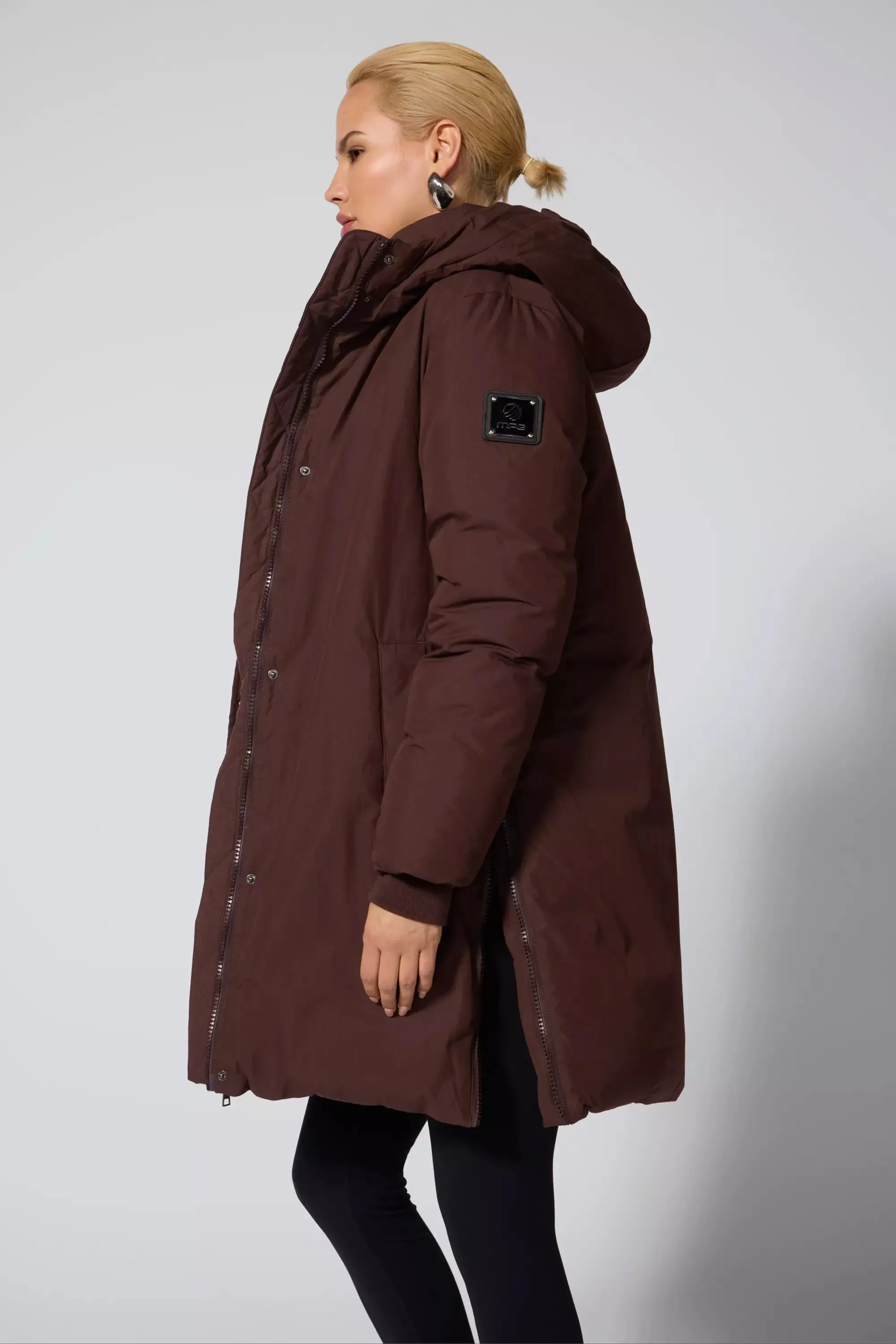 RDS Down Midi Puffer - Chocolate Brown sold by MPG product image thumbnail 3