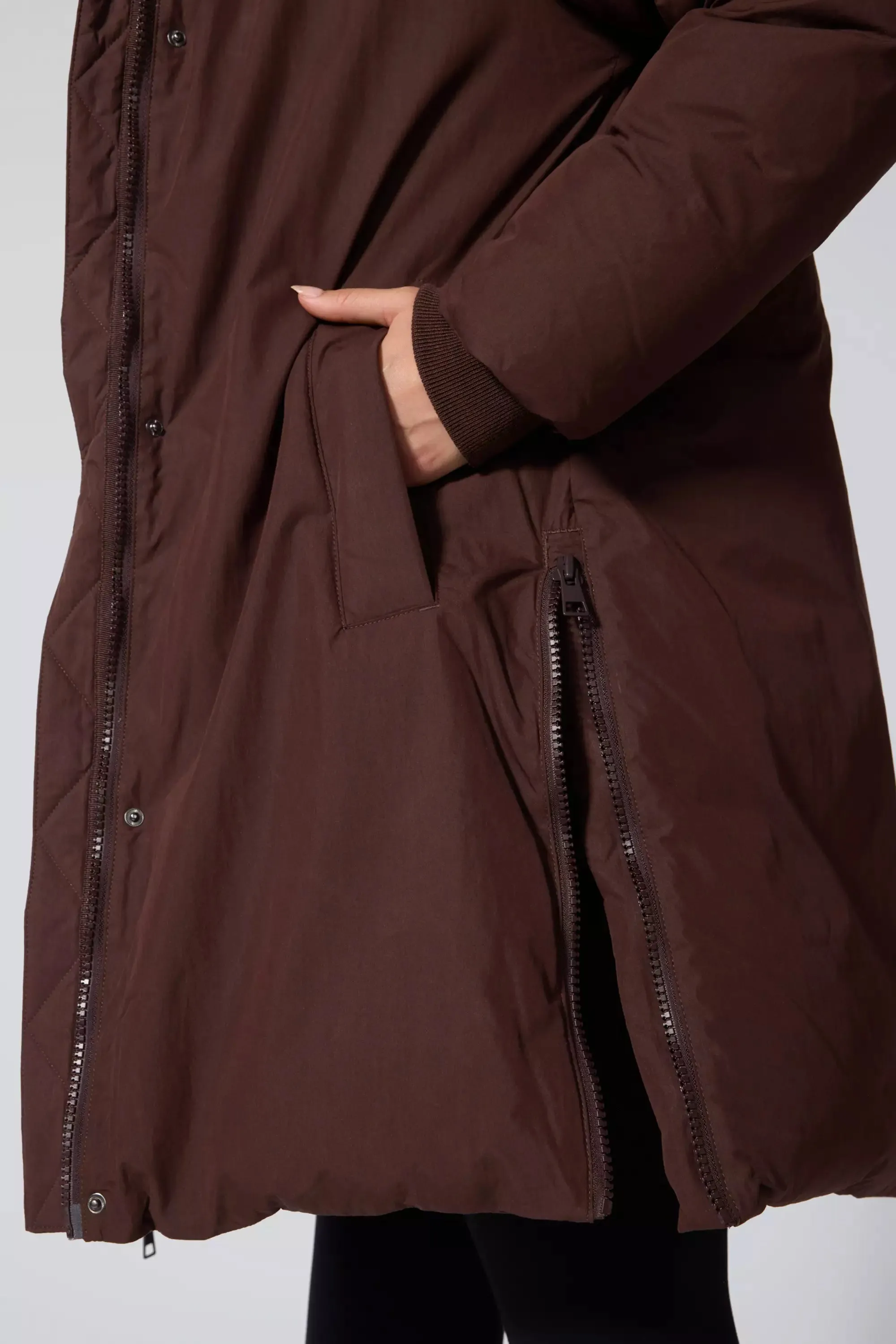 RDS Down Midi Puffer - Chocolate Brown sold by MPG product image thumbnail 5
