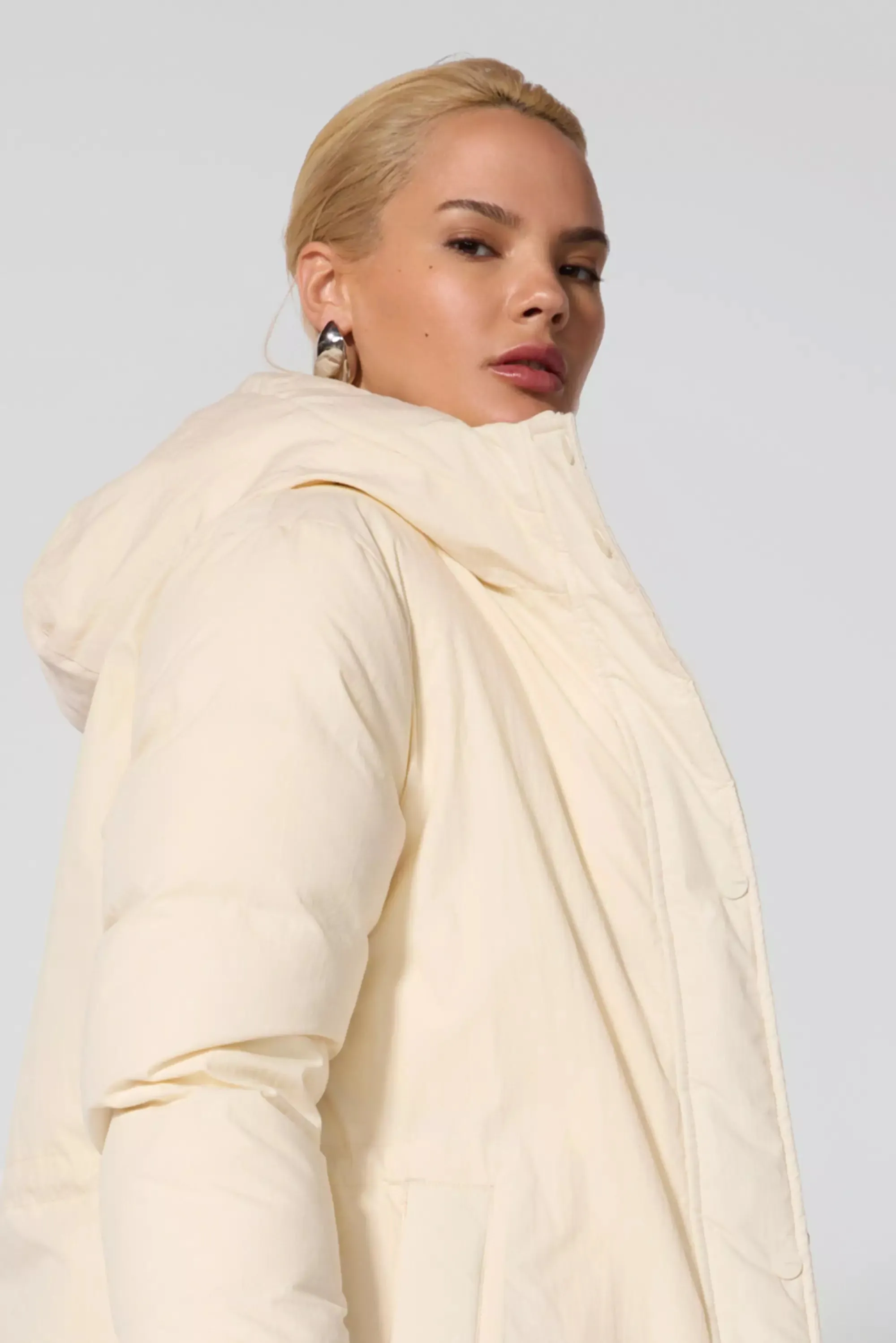 RDS Down Midi Puffer - Winter White sold by MPG product image thumbnail 4