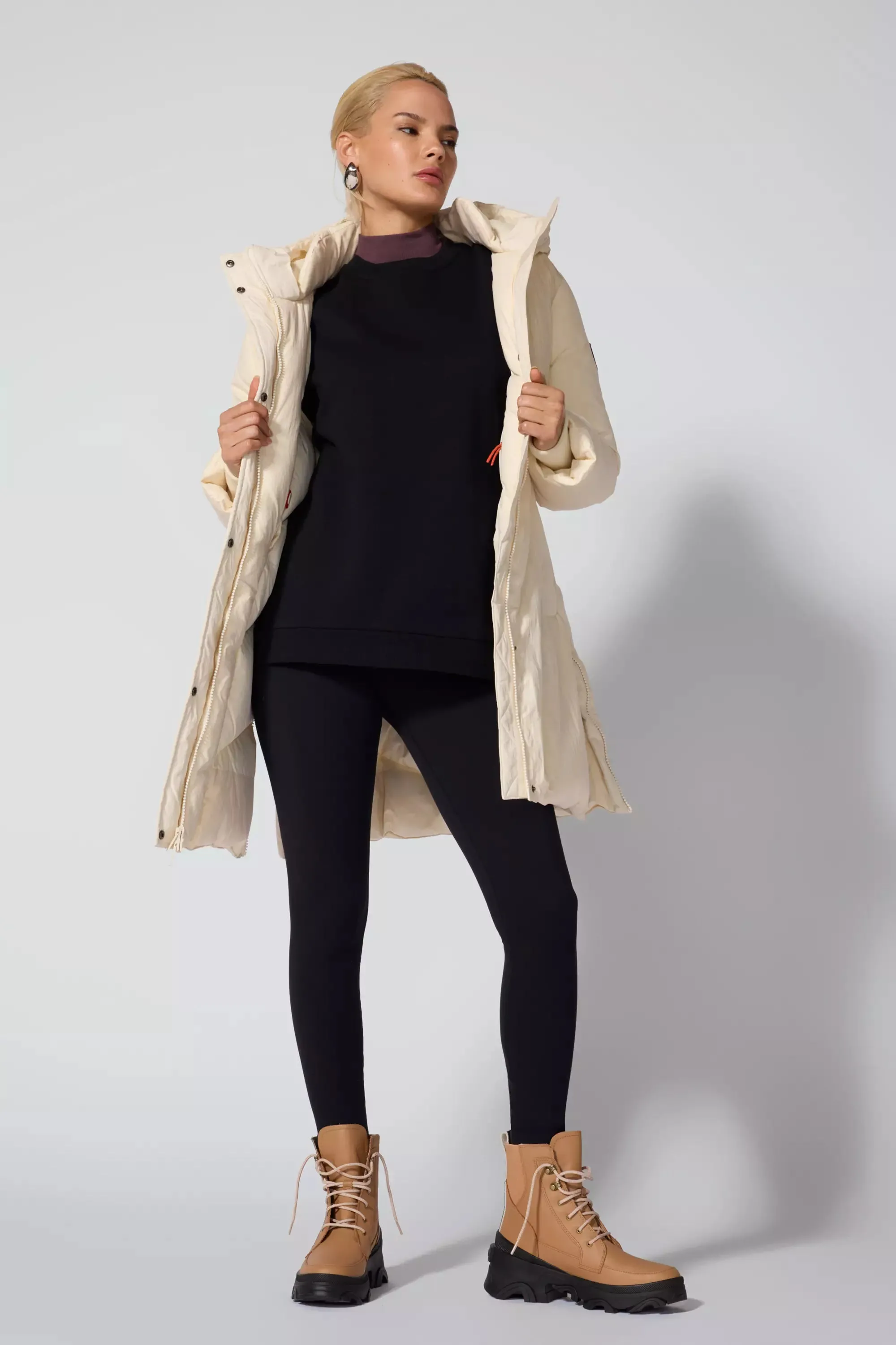 RDS Down Midi Puffer - Winter White sold by MPG product image thumbnail 3