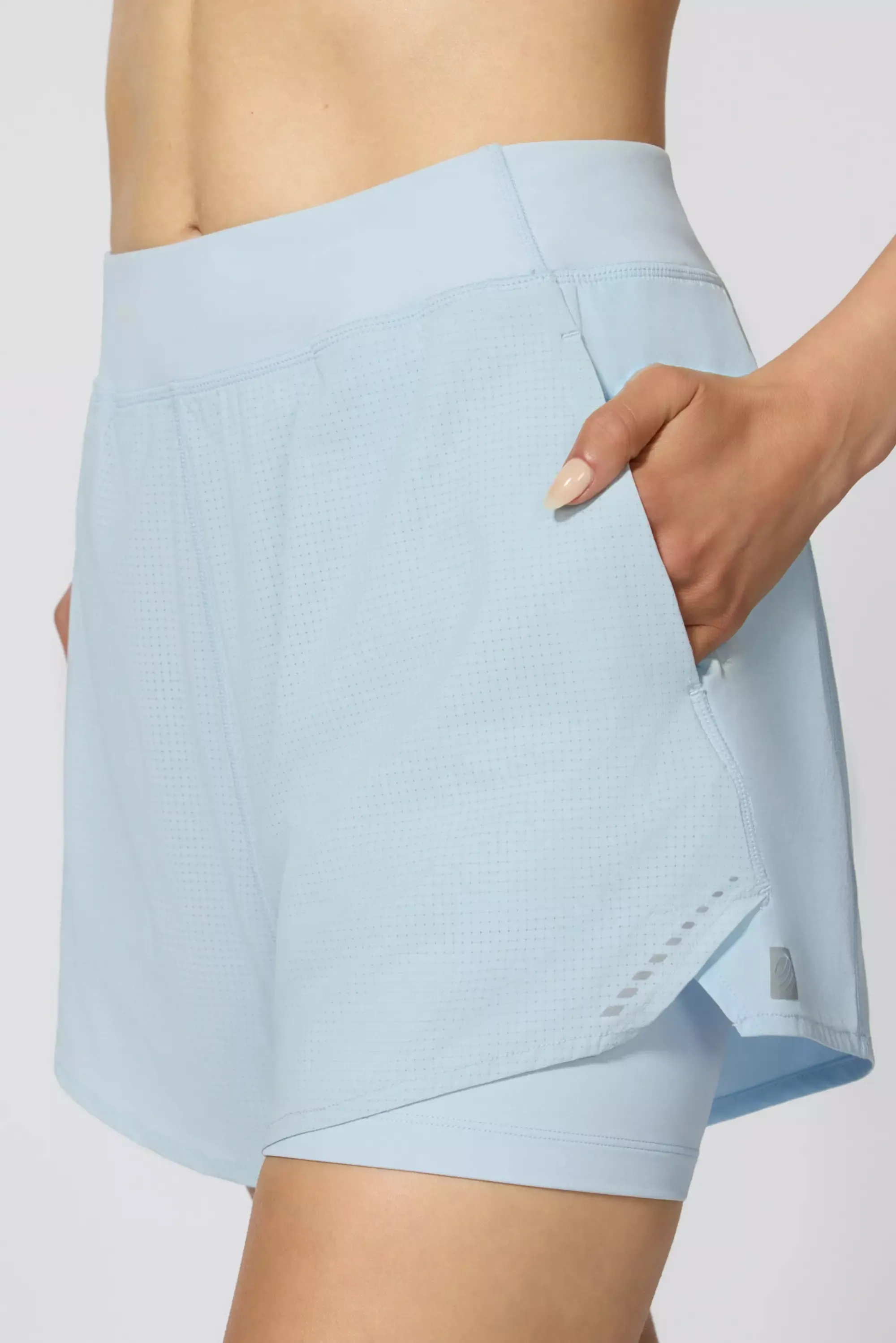 Glide High Waisted Run Short - Winter Sky sold by MPG product image thumbnail 5