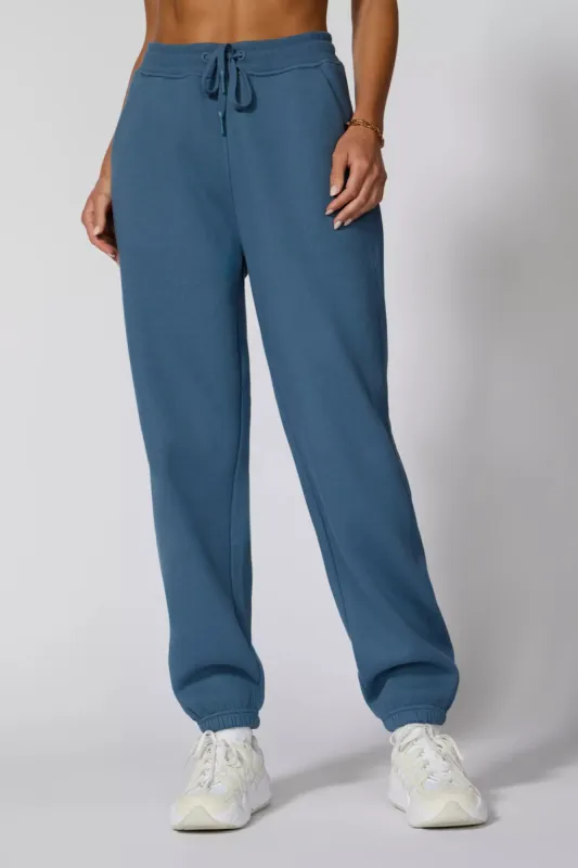 Comfort Fleece Relaxed Jogger - Petrol Blue sold by MPG