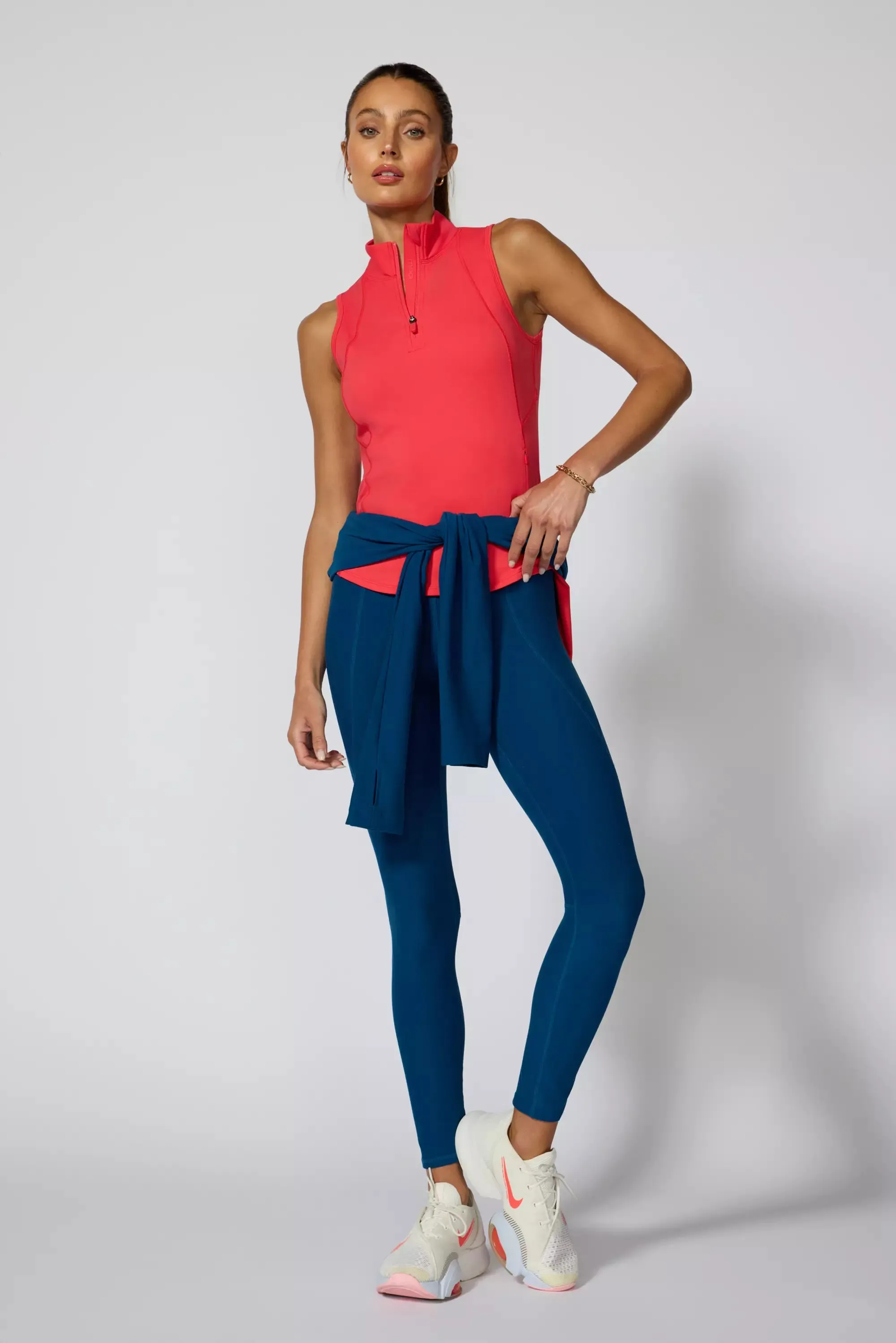 Vital 1/4 Zip Tank - Hibiscus sold by MPG product image thumbnail 2