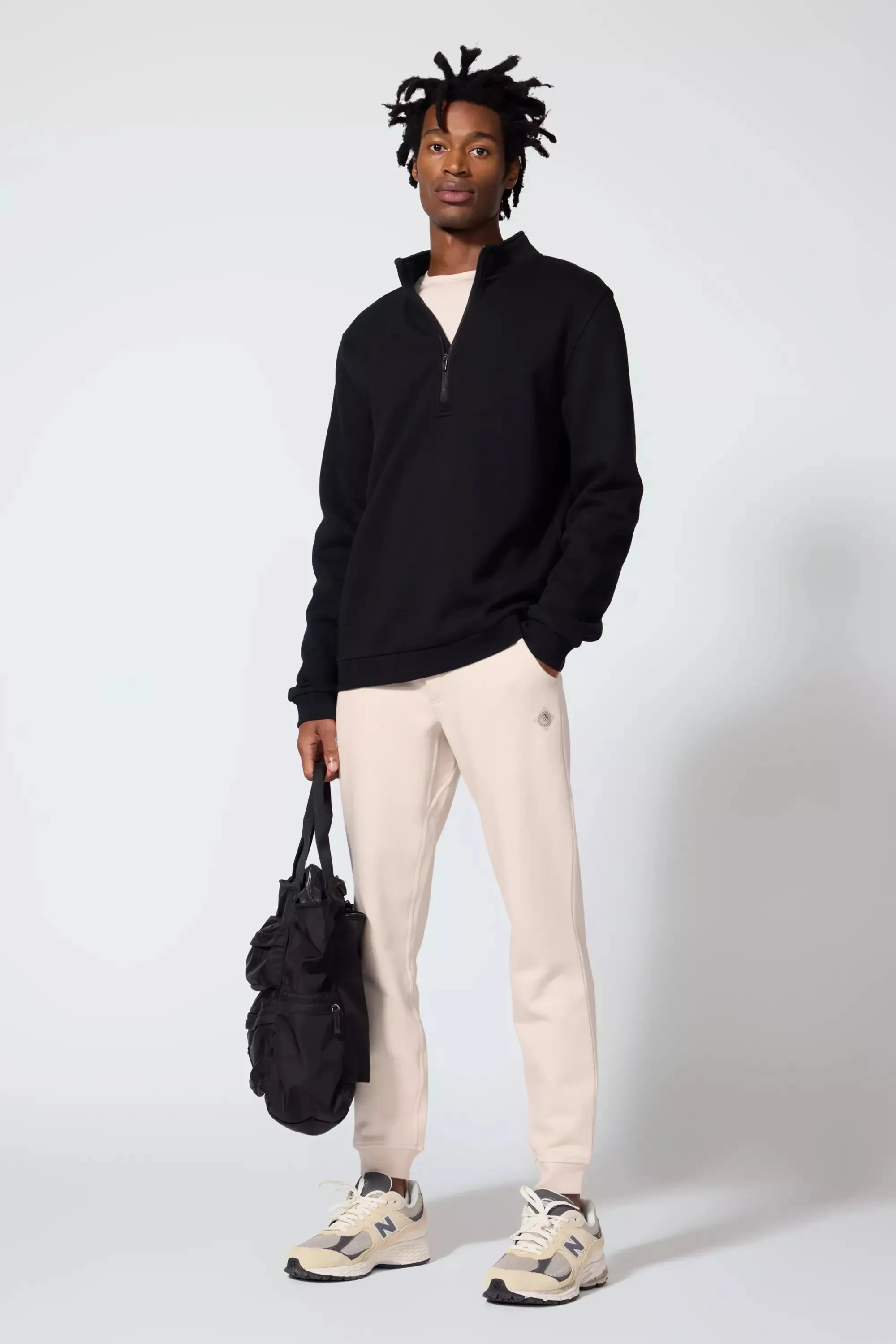 Comfort Men's Fleece 1/4 Zip - Black sold by MPG product image thumbnail 2