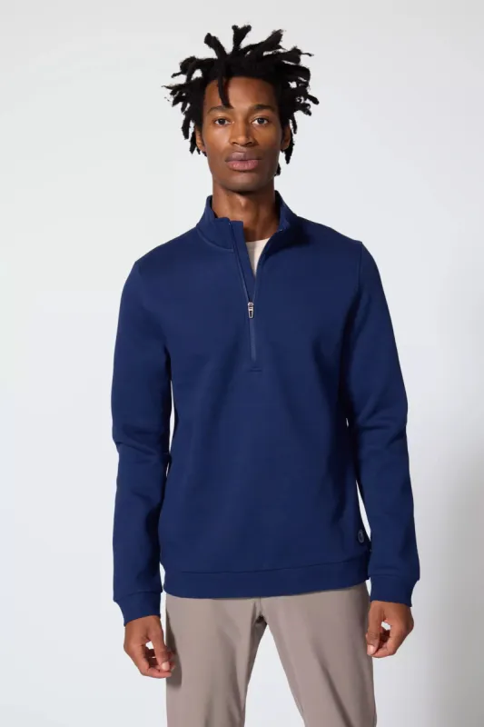 Comfort Men's Fleece 1/4 Zip  - Navy sold by MPG