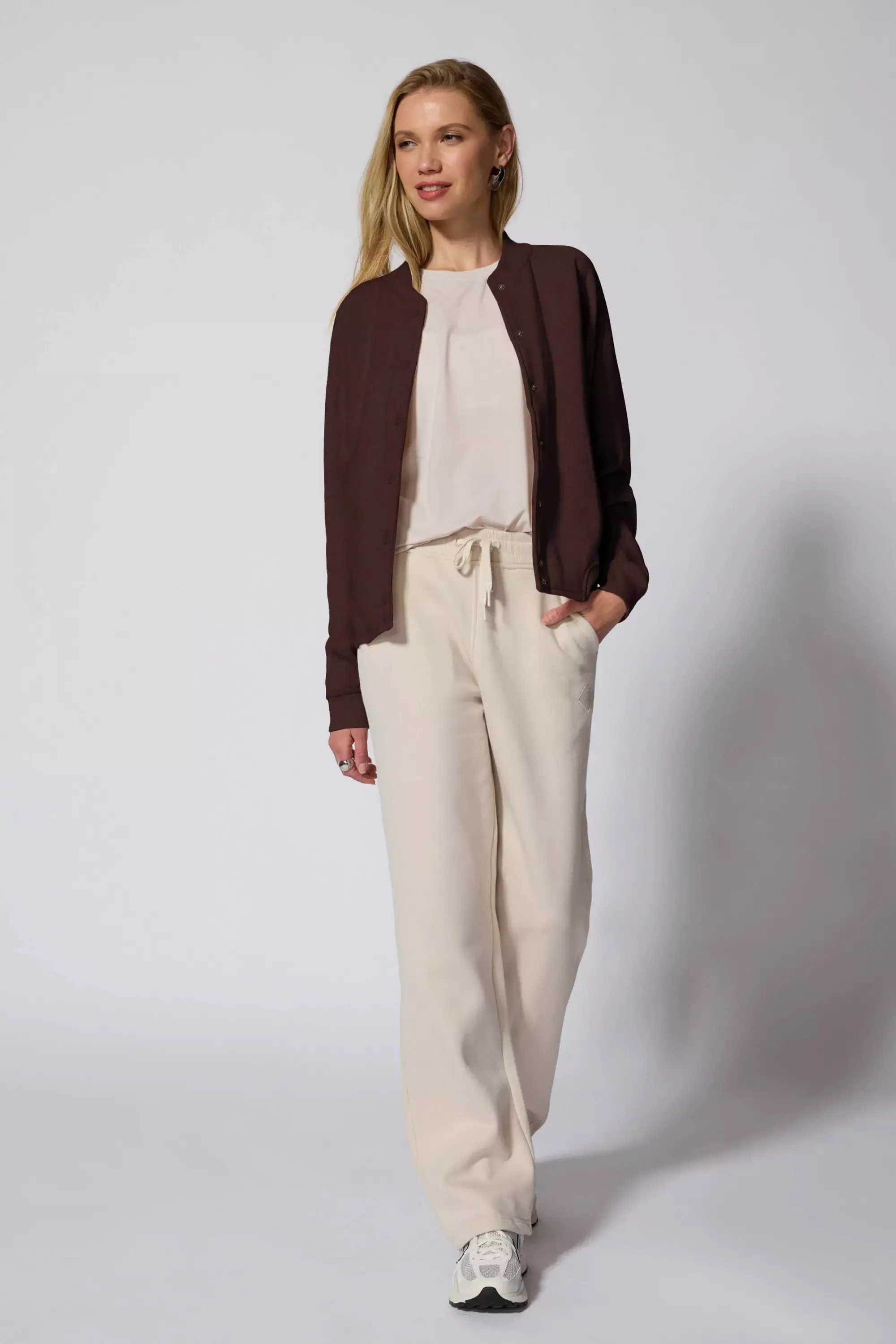Comfort Fleece Bomber Jacket - Chocolate Brown sold by MPG product image thumbnail 2