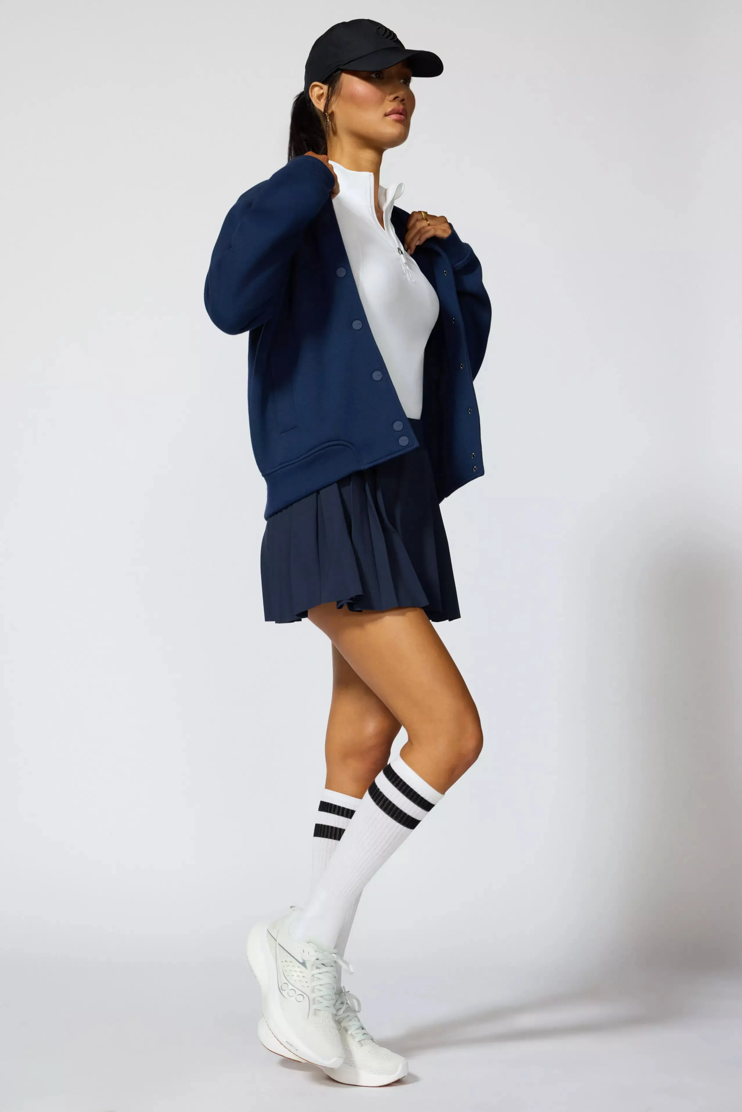 Comfort Fleece Bomber Jacket - Navy sold by MPG product image thumbnail 4