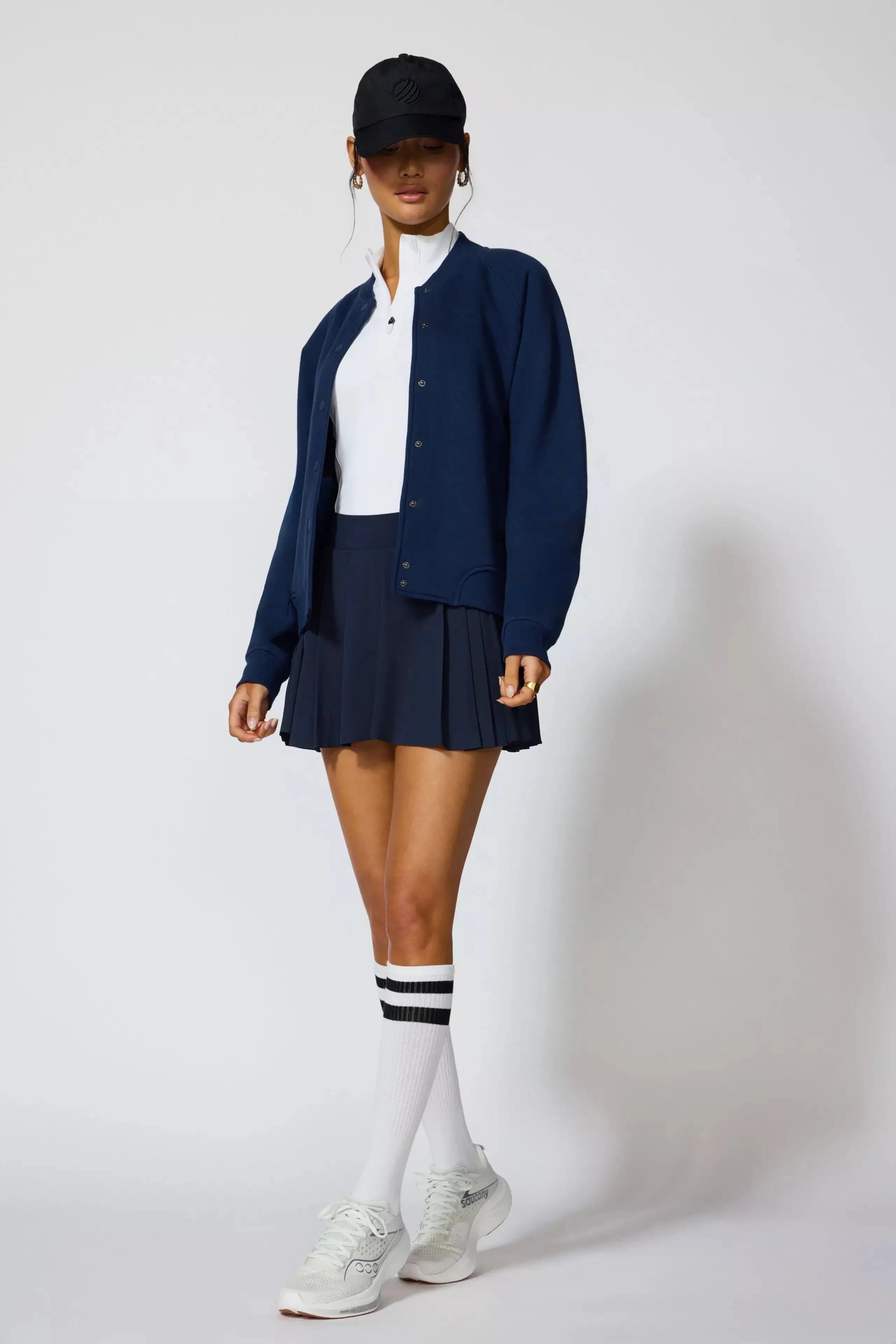 Comfort Fleece Bomber Jacket - Navy sold by MPG product image thumbnail 2