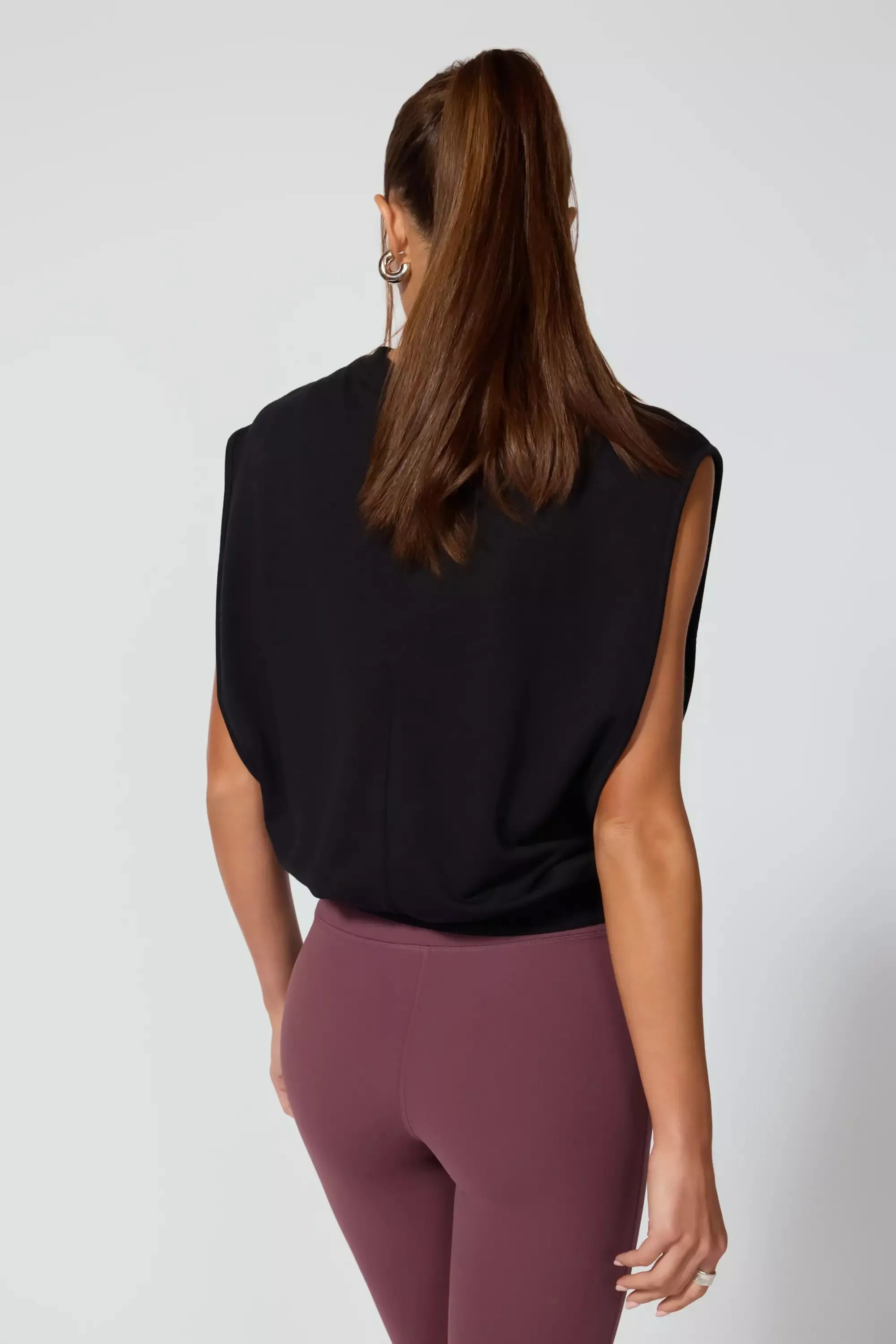 Cozy Fleece Relaxed Tank - Black sold by MPG product image thumbnail 4