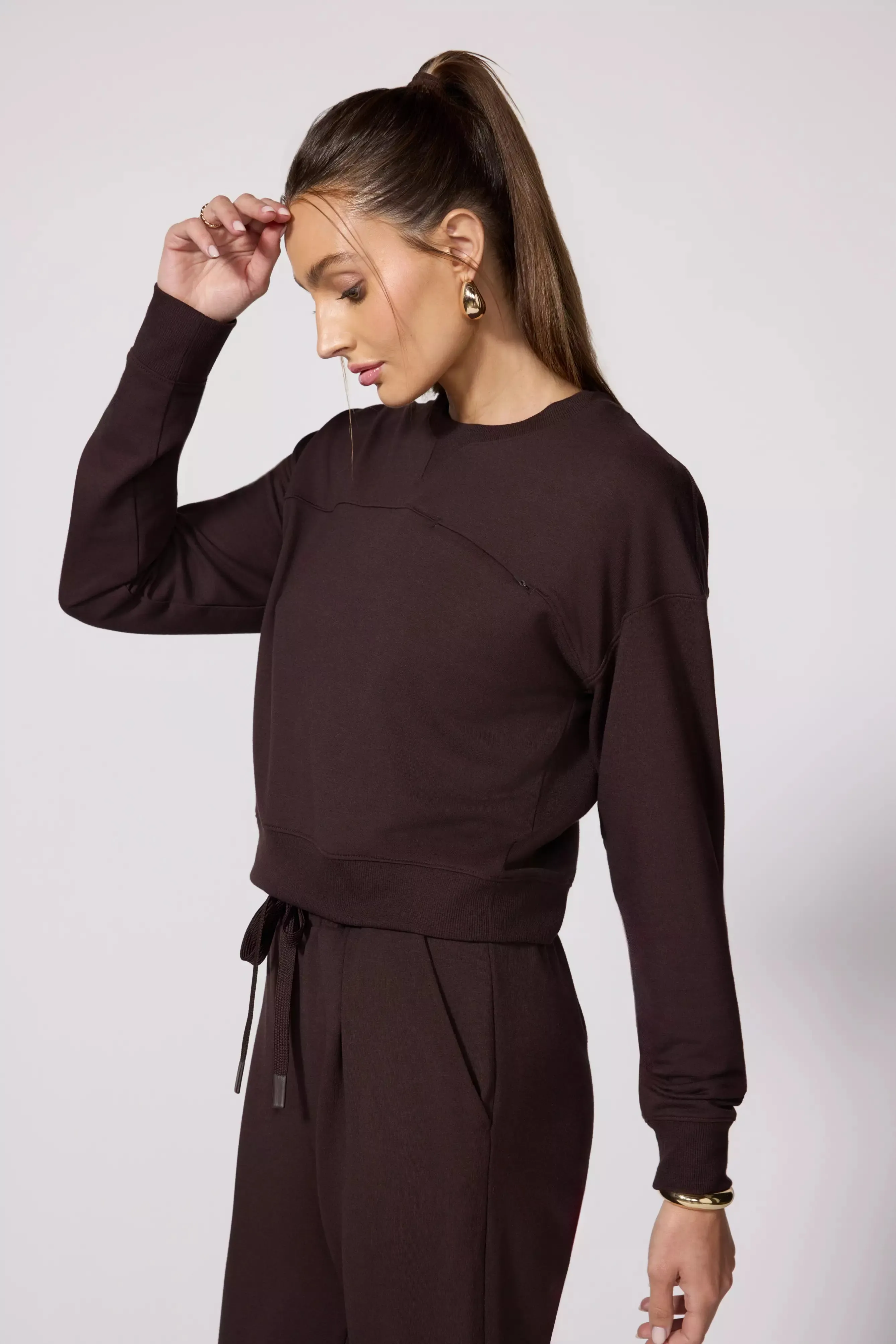 Cozy Fleece Pullover - Chocolate Brown sold by MPG product image thumbnail 5