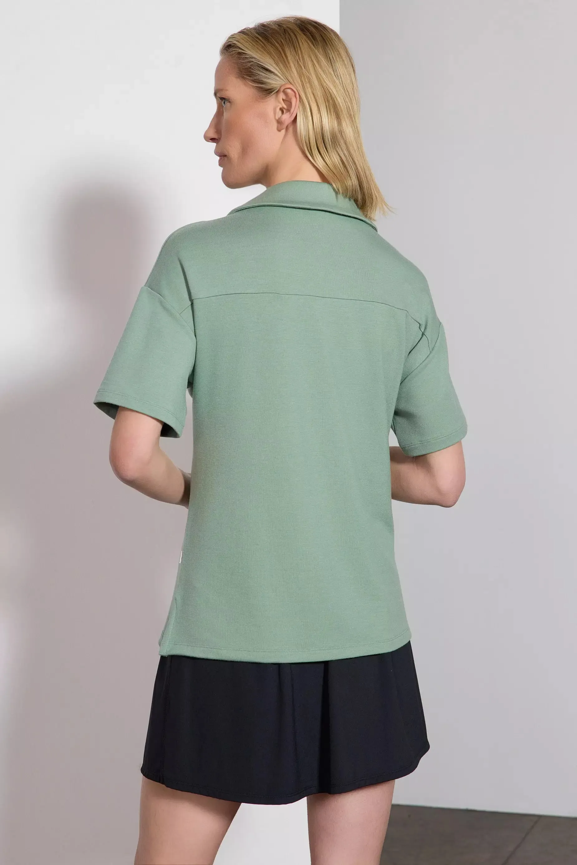 Cozy Fleece Relaxed Polo - Hedge Green sold by MPG product image thumbnail 3