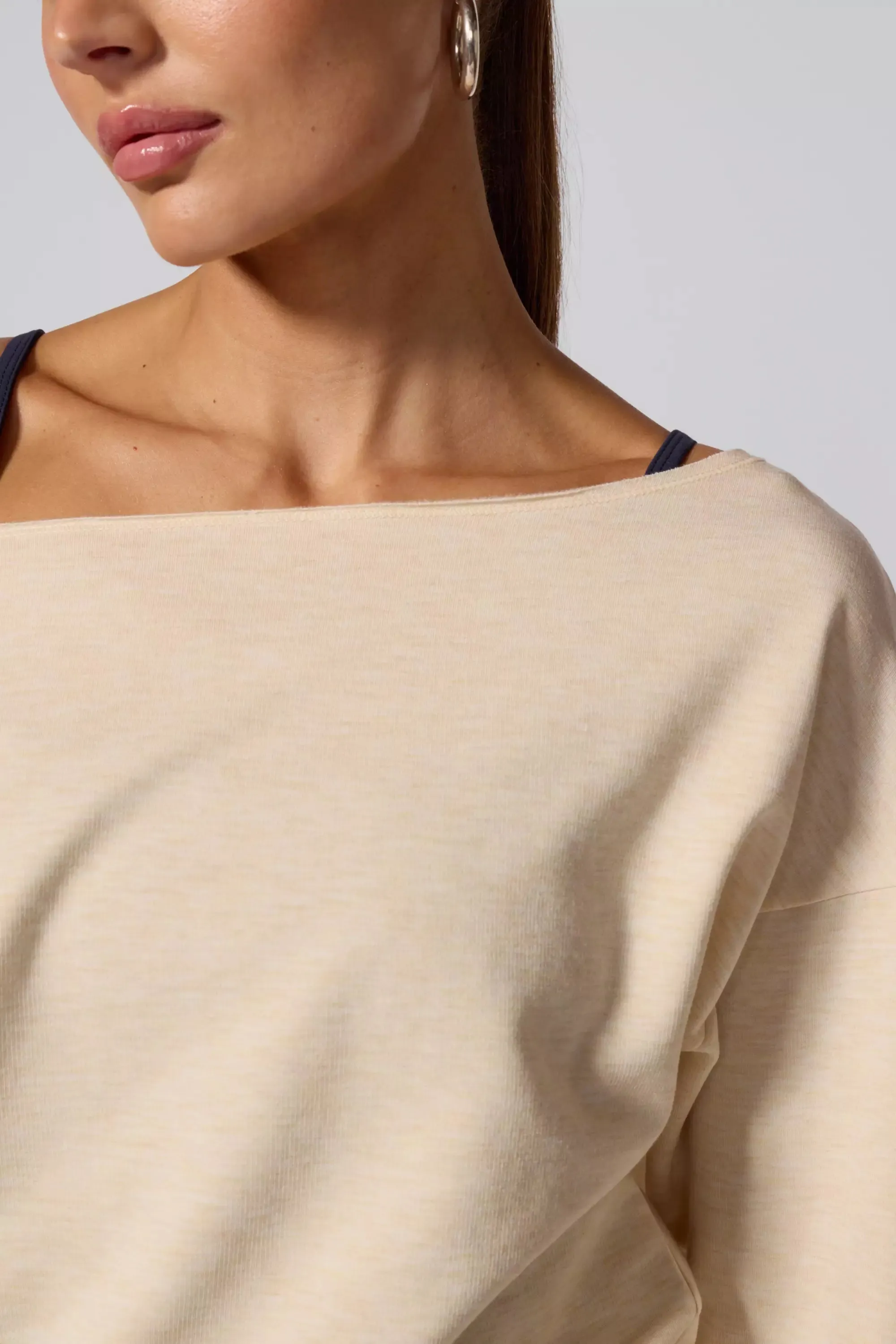 Cozy Fleece Flashdance Sweatshirt - Htr French Vanilla sold by MPG product image thumbnail 5