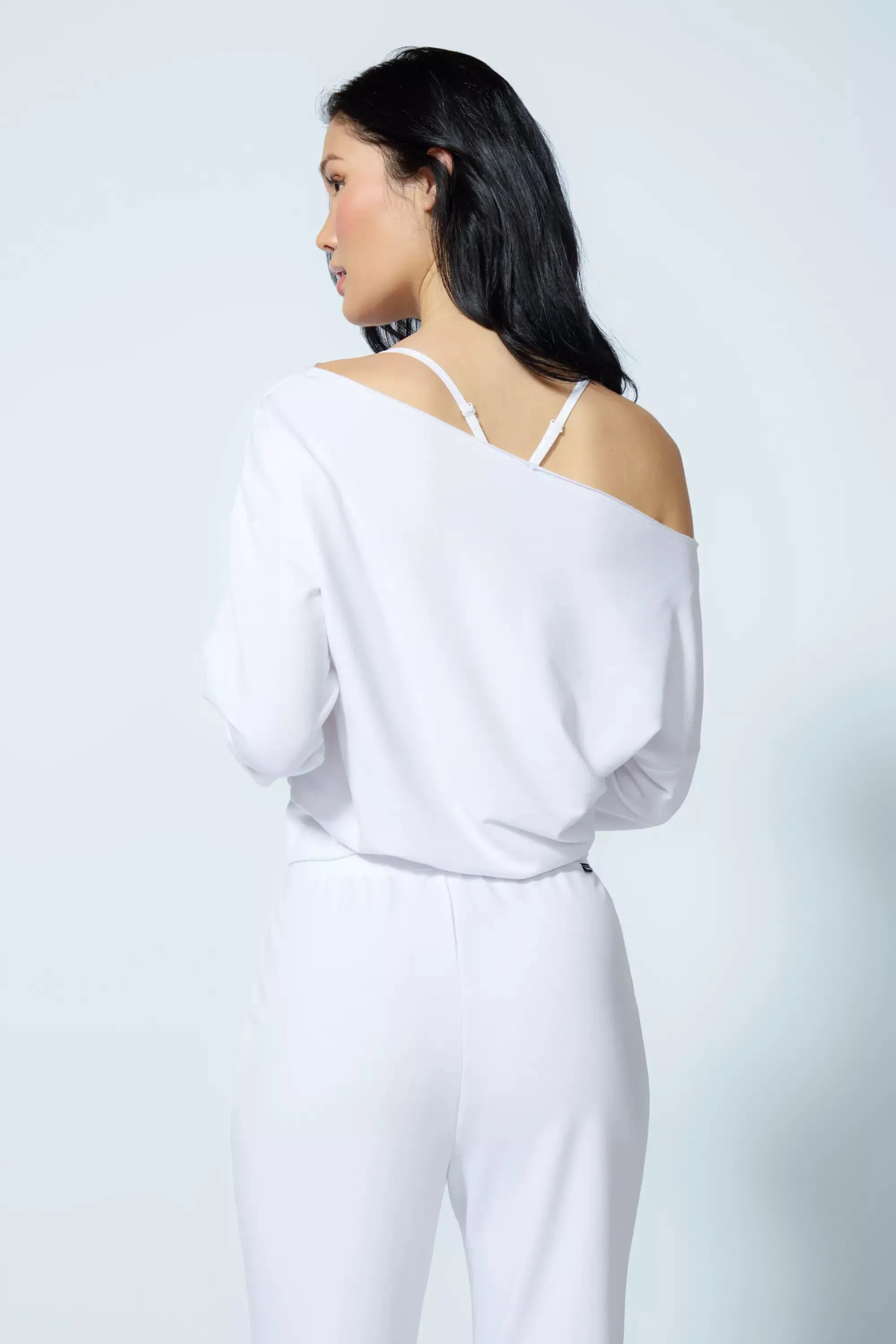 Cozy Fleece Flashdance Sweatshirt - Brilliant White sold by MPG product image thumbnail 4