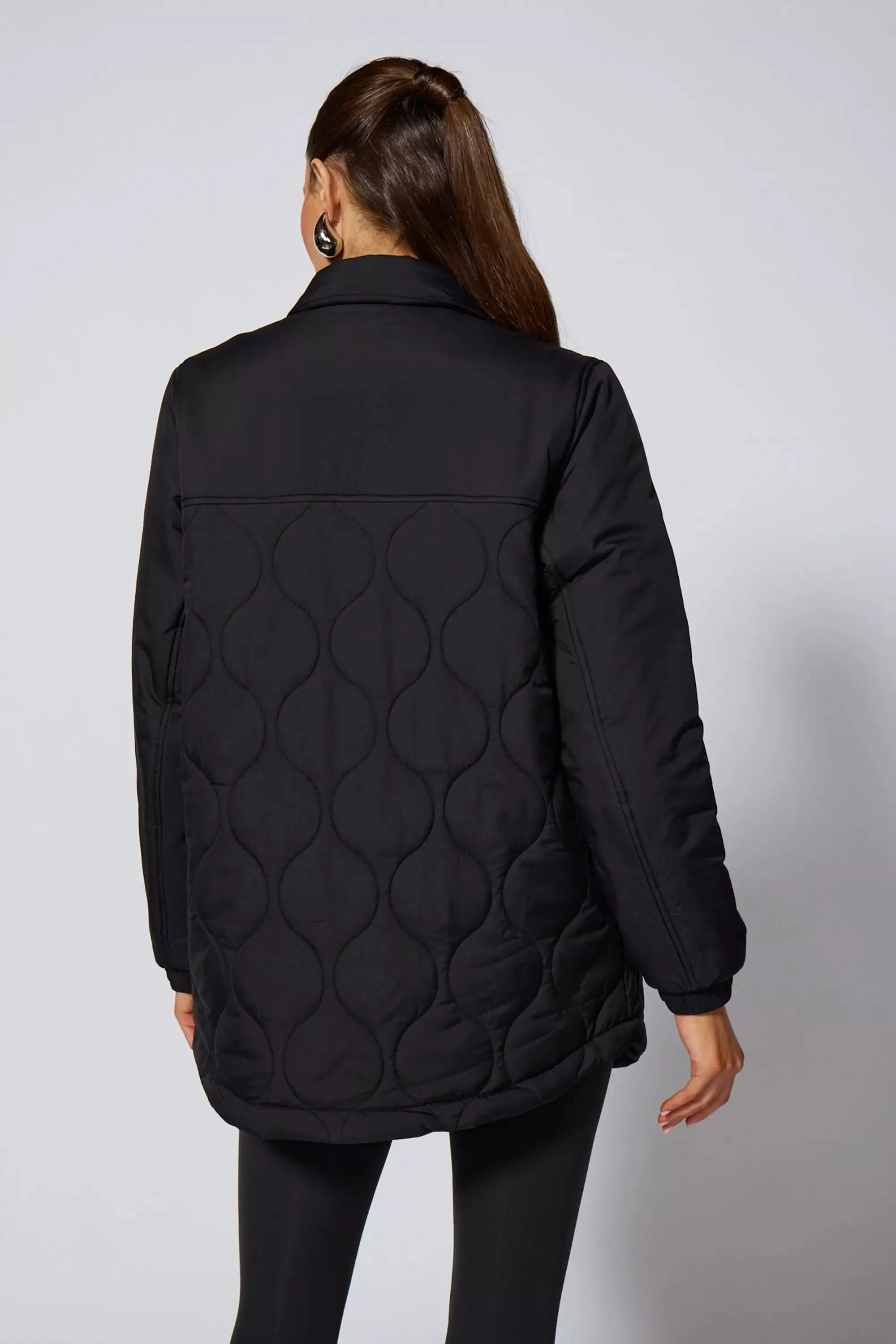 Fascinate Shirt Jacket - Black sold by MPG product image thumbnail 4