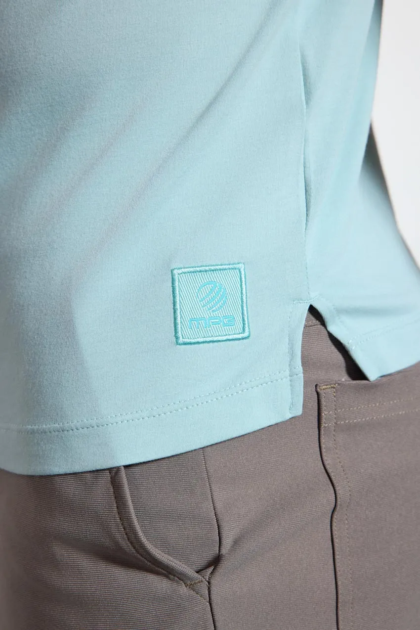 Pima Cotton Long Sleeve Tee - Blue Haze sold by MPG product image thumbnail 4