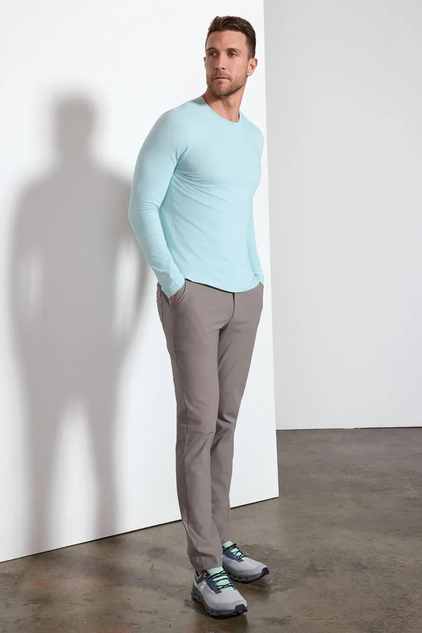 Pima Cotton Long Sleeve Tee - Blue Haze sold by MPG