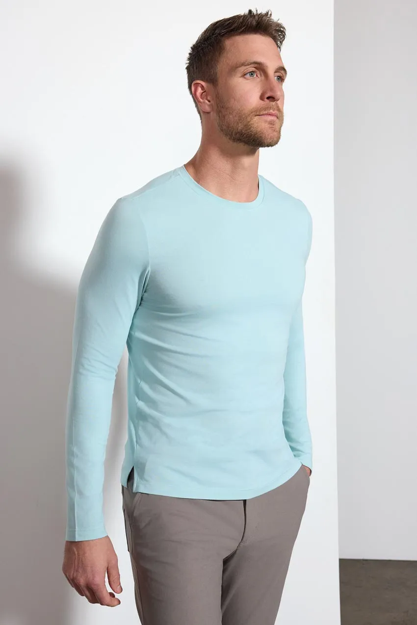 Pima Cotton Long Sleeve Tee - Blue Haze sold by MPG product image thumbnail 2