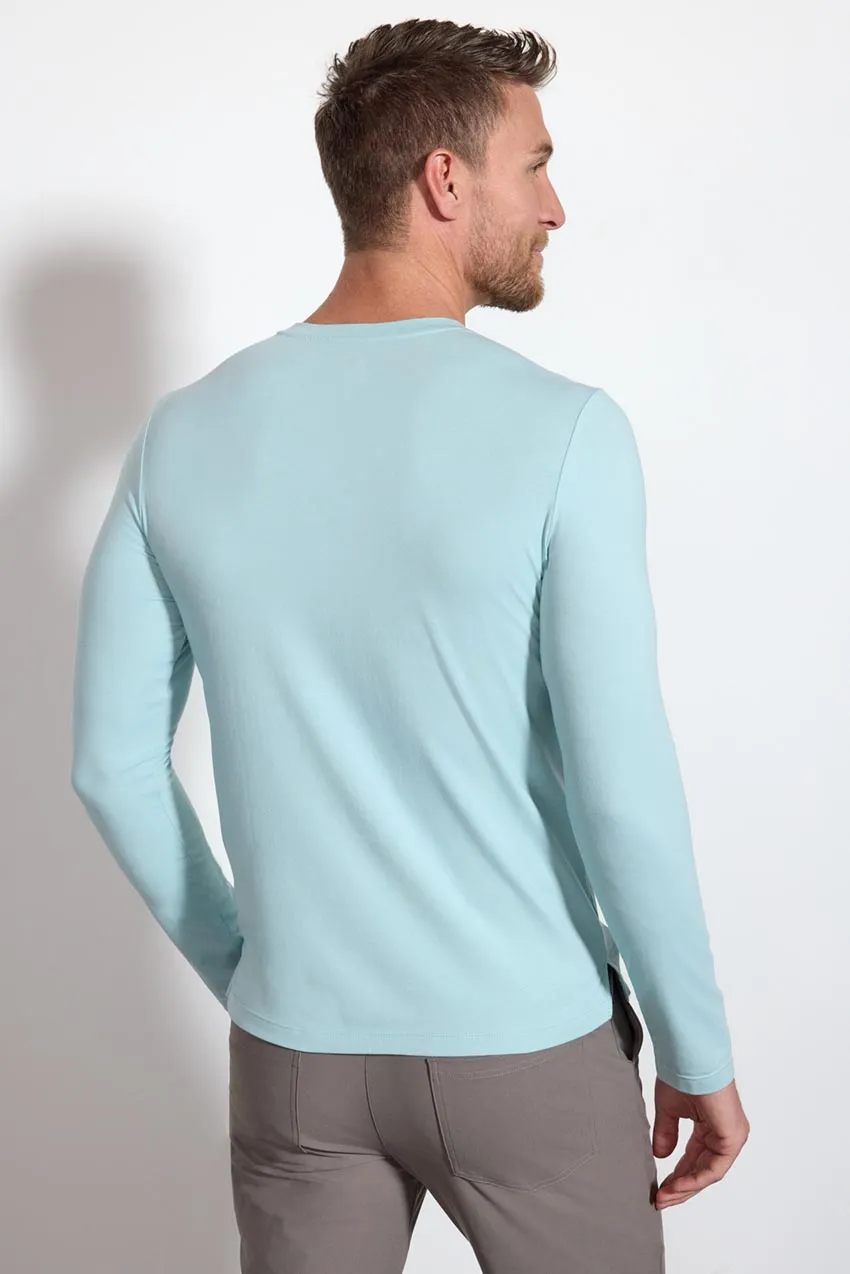 Pima Cotton Long Sleeve Tee - Blue Haze sold by MPG product image thumbnail 3