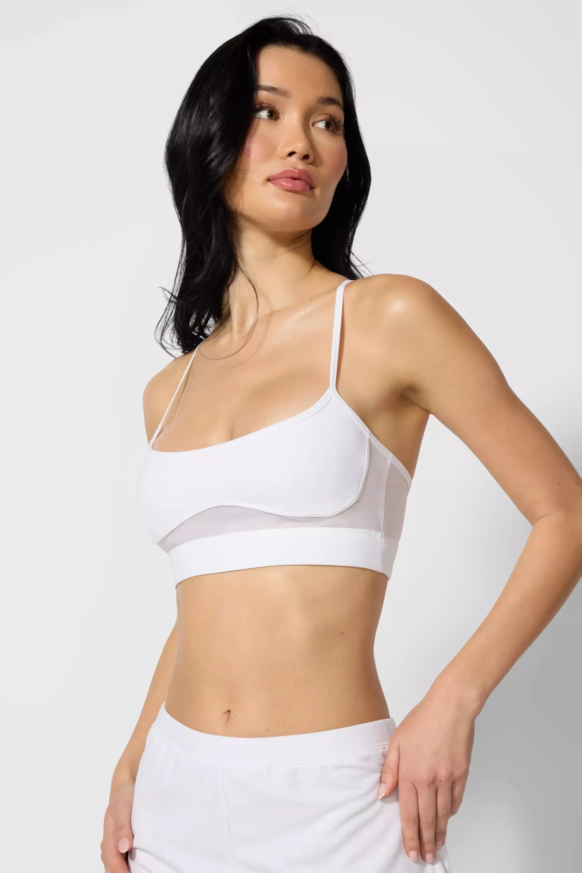 Sculpt Cross Back Bra - Brilliant White sold by MPG