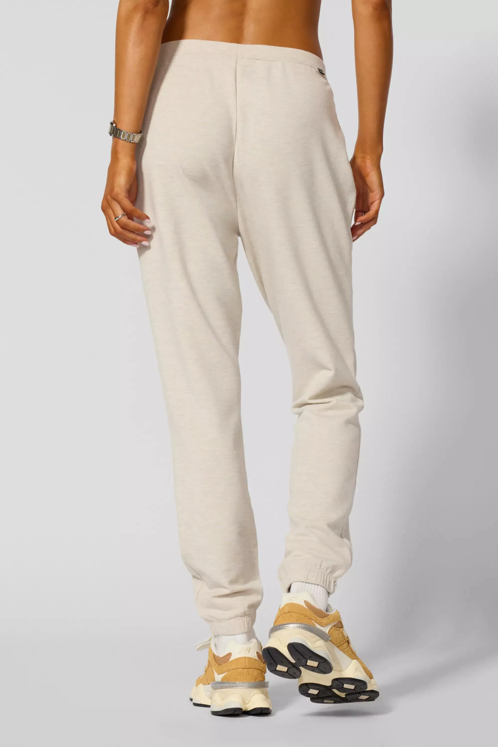 Cozy Fleece Slim Jogger - Htr Brown Rice sold by MPG product image thumbnail 3