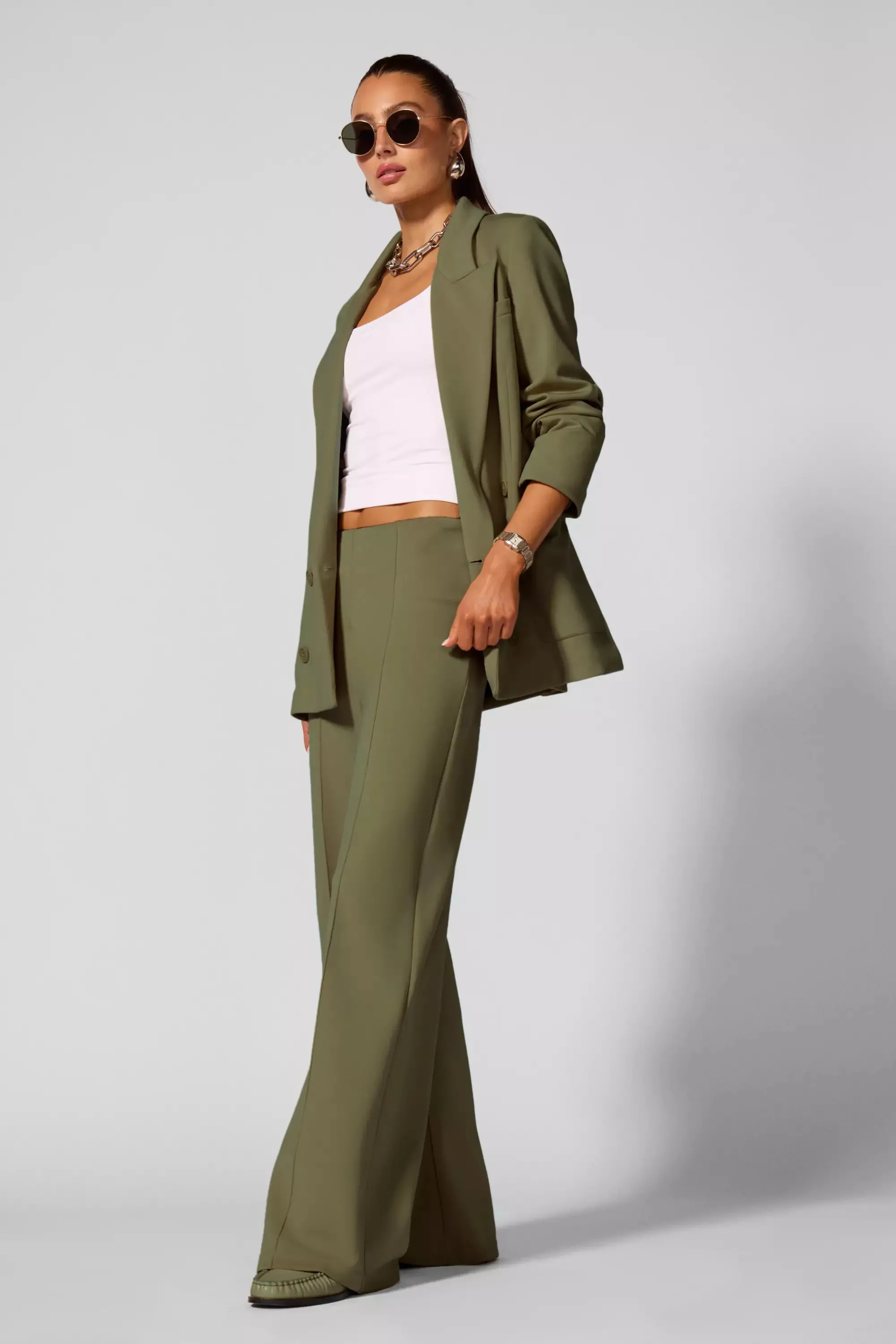 Double Breasted Blazer - Ivy Green sold by MPG product image thumbnail 2