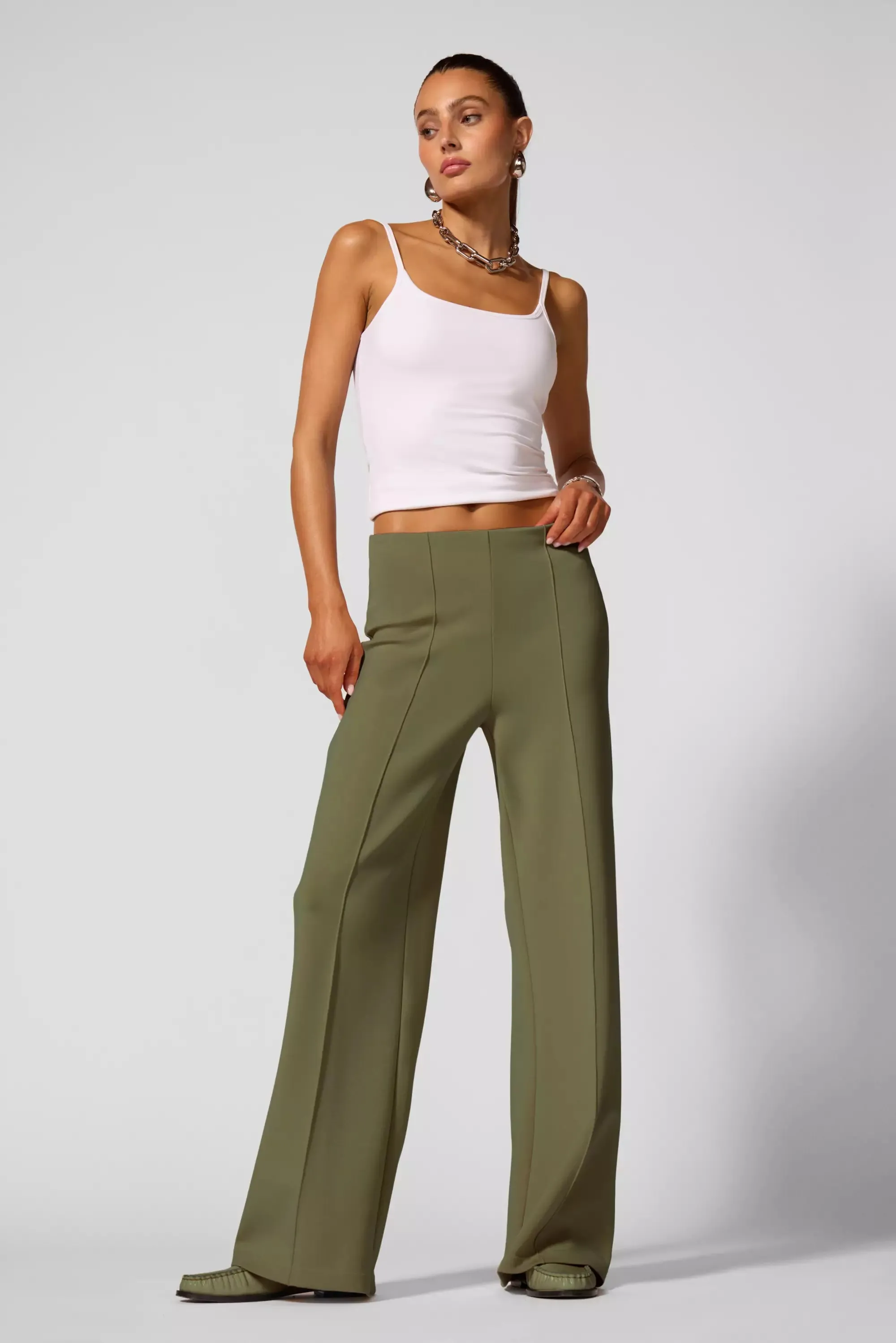 Wide Leg Pant - Ivy Green sold by MPG