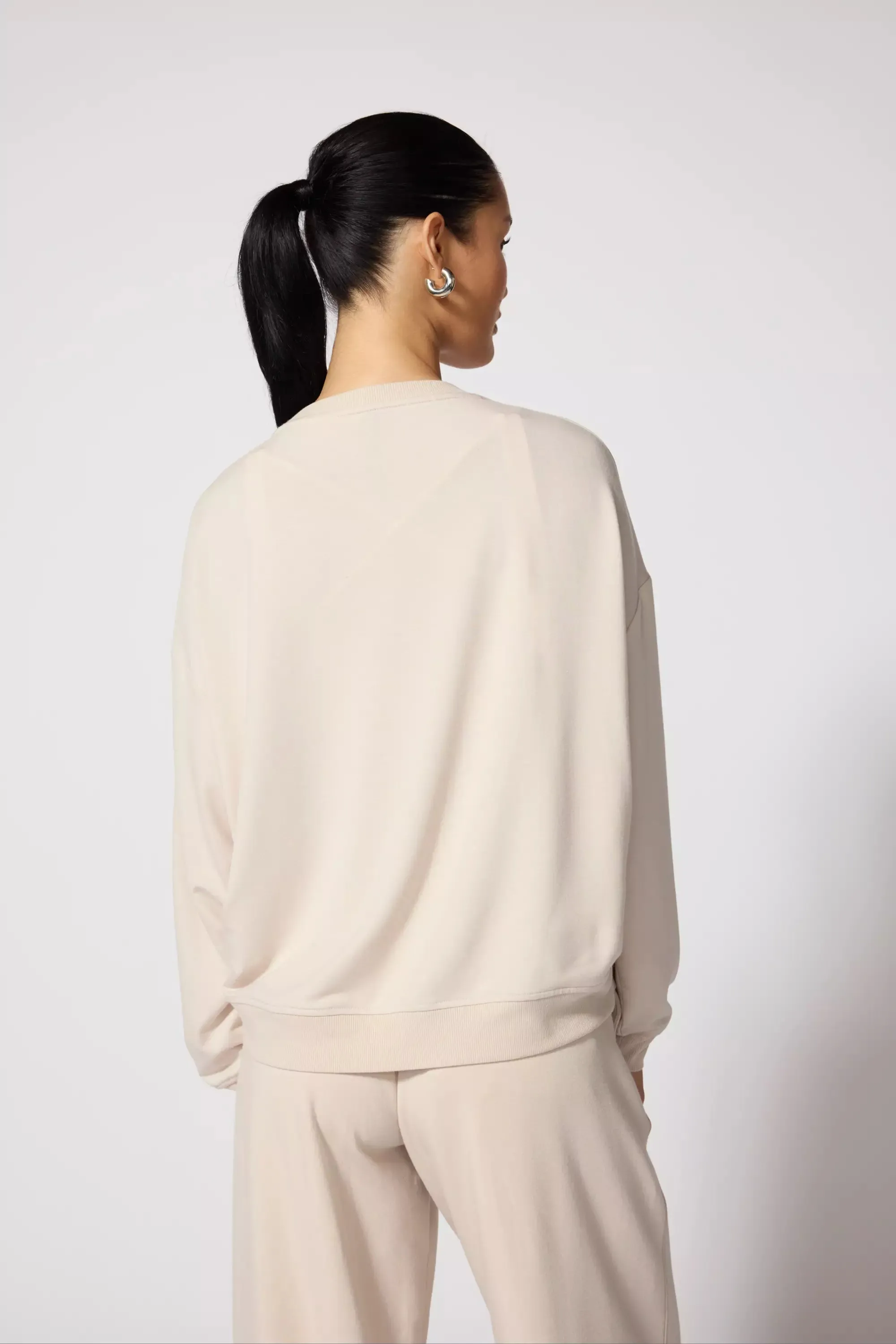 Cozy Fleece Relaxed Crew - Stone sold by MPG product image thumbnail 3