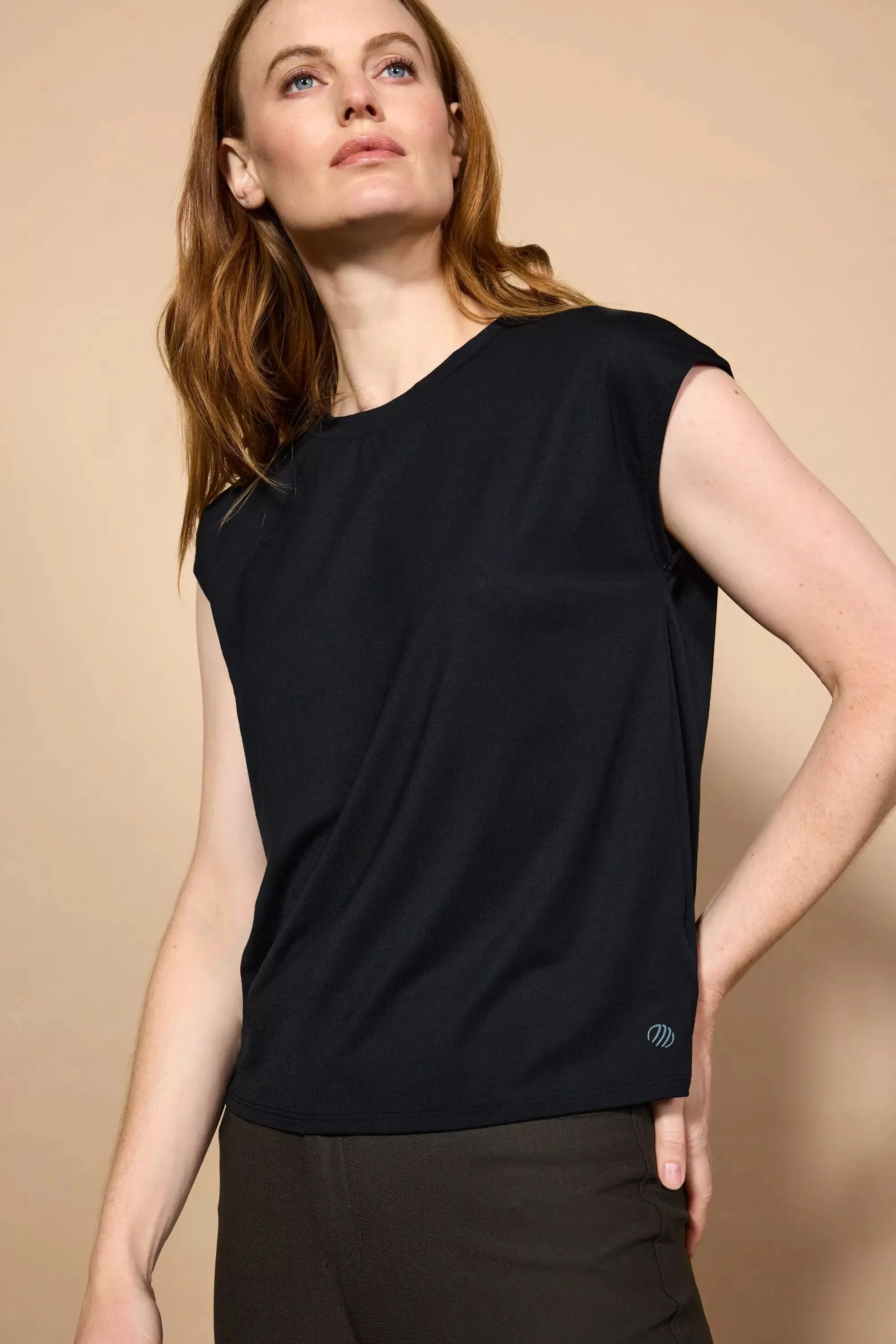 Performance Knit Sleeveless Tee - Black sold by MPG