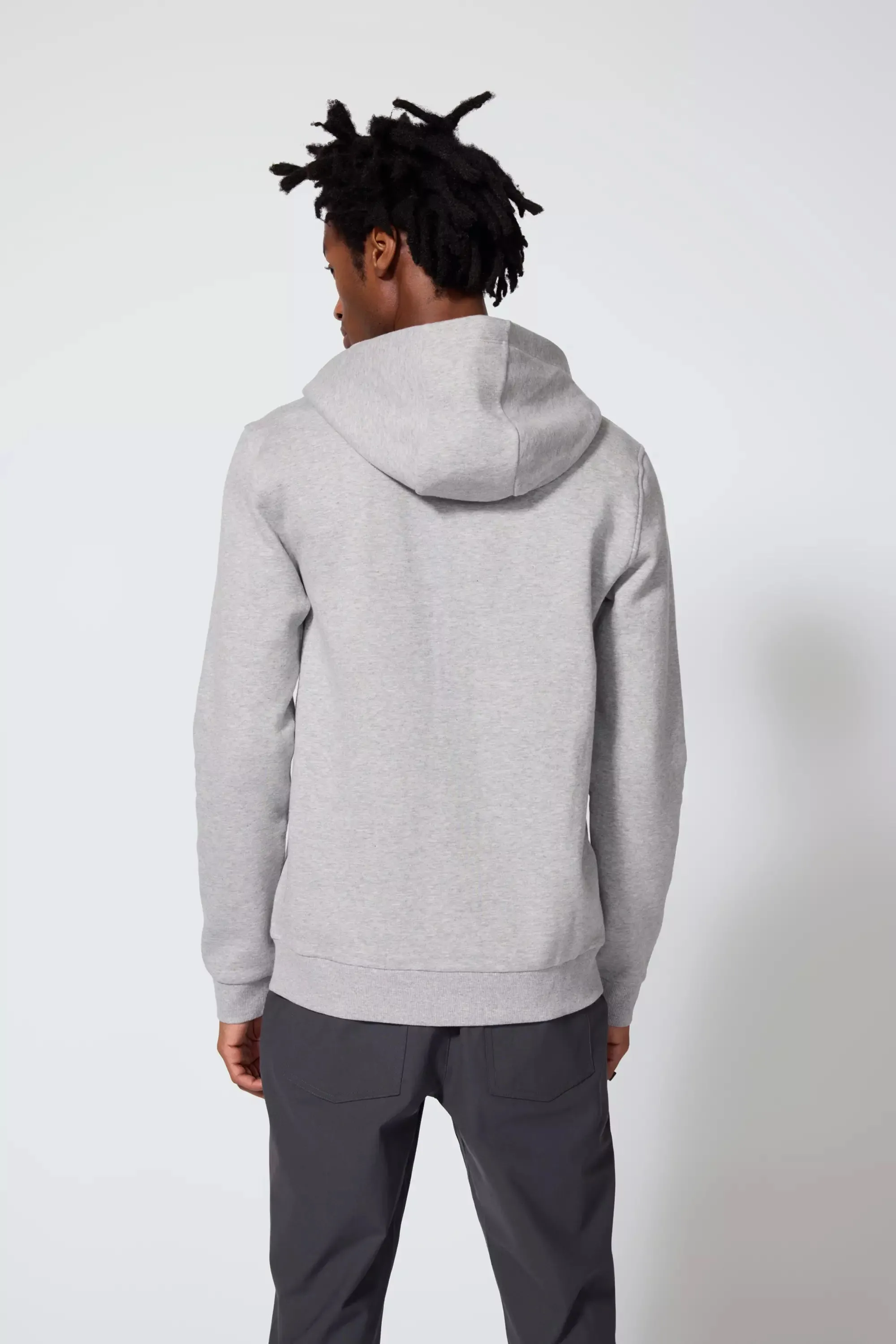 Men's Luxefleece Zip-Up Hoodie - Htr Concrete sold by MPG product image thumbnail 3