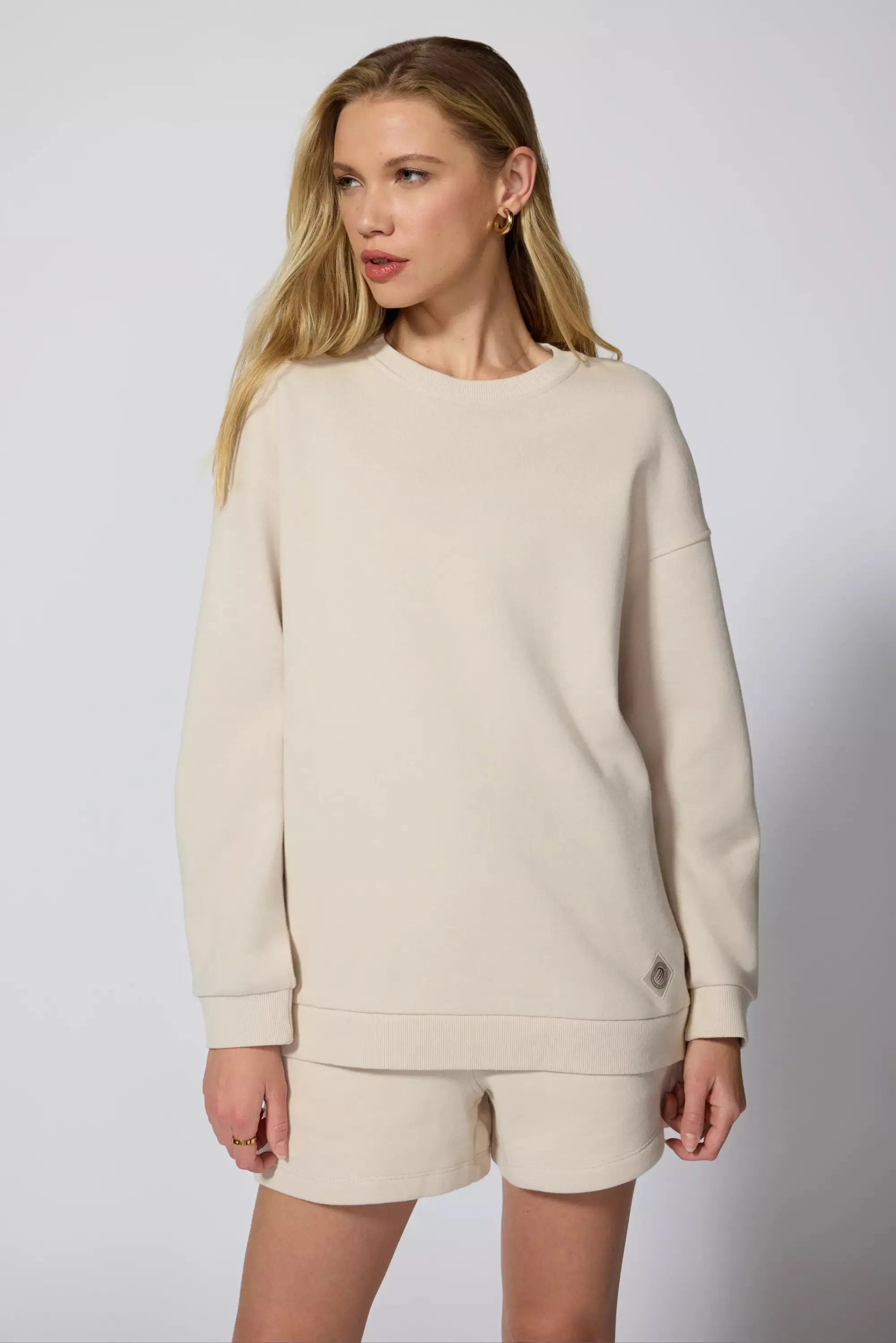 Luxefleece Relaxed Sweatshirt - Stone sold by MPG