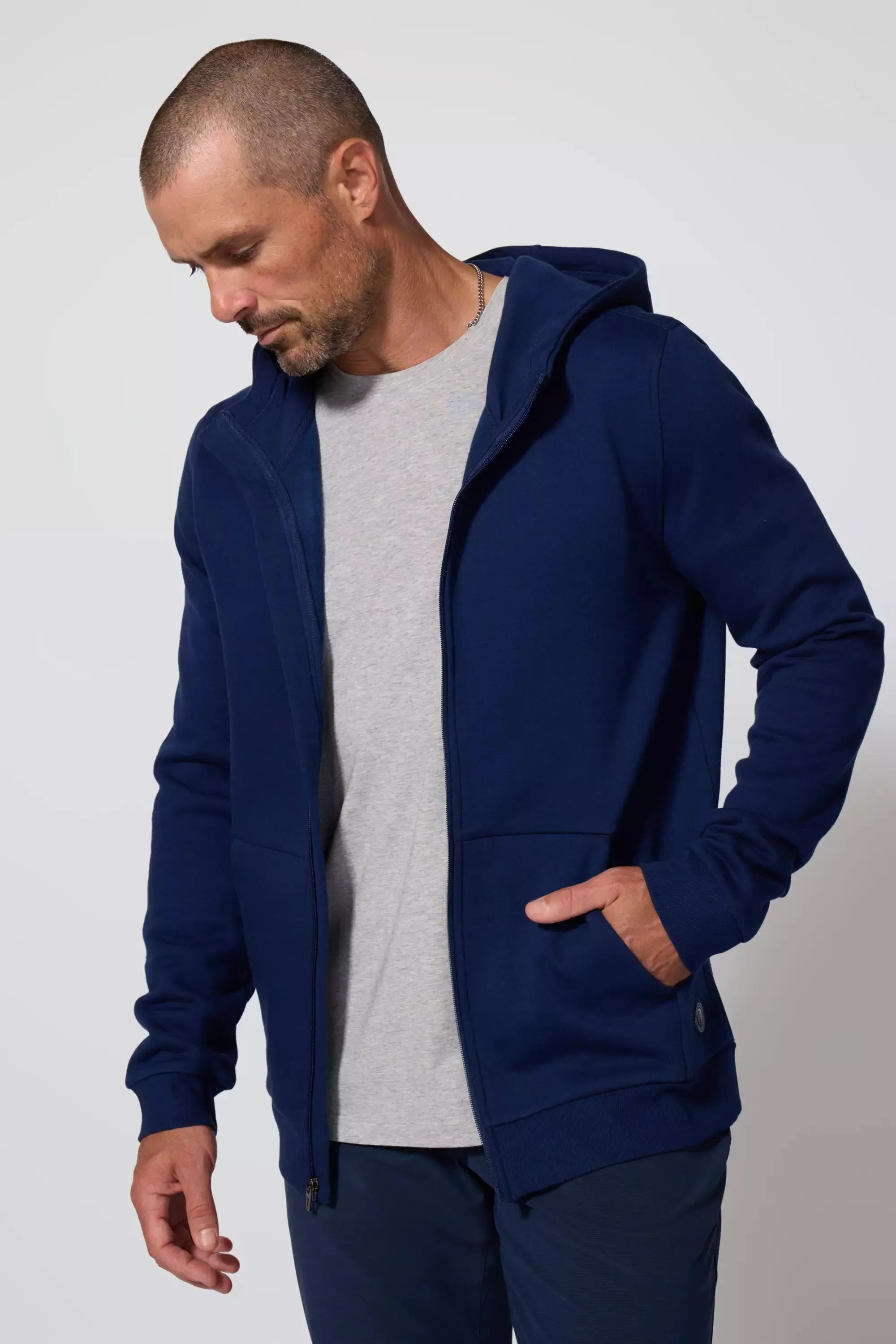 Men's Luxefleece Zip-Up Hoodie - Navy sold by MPG