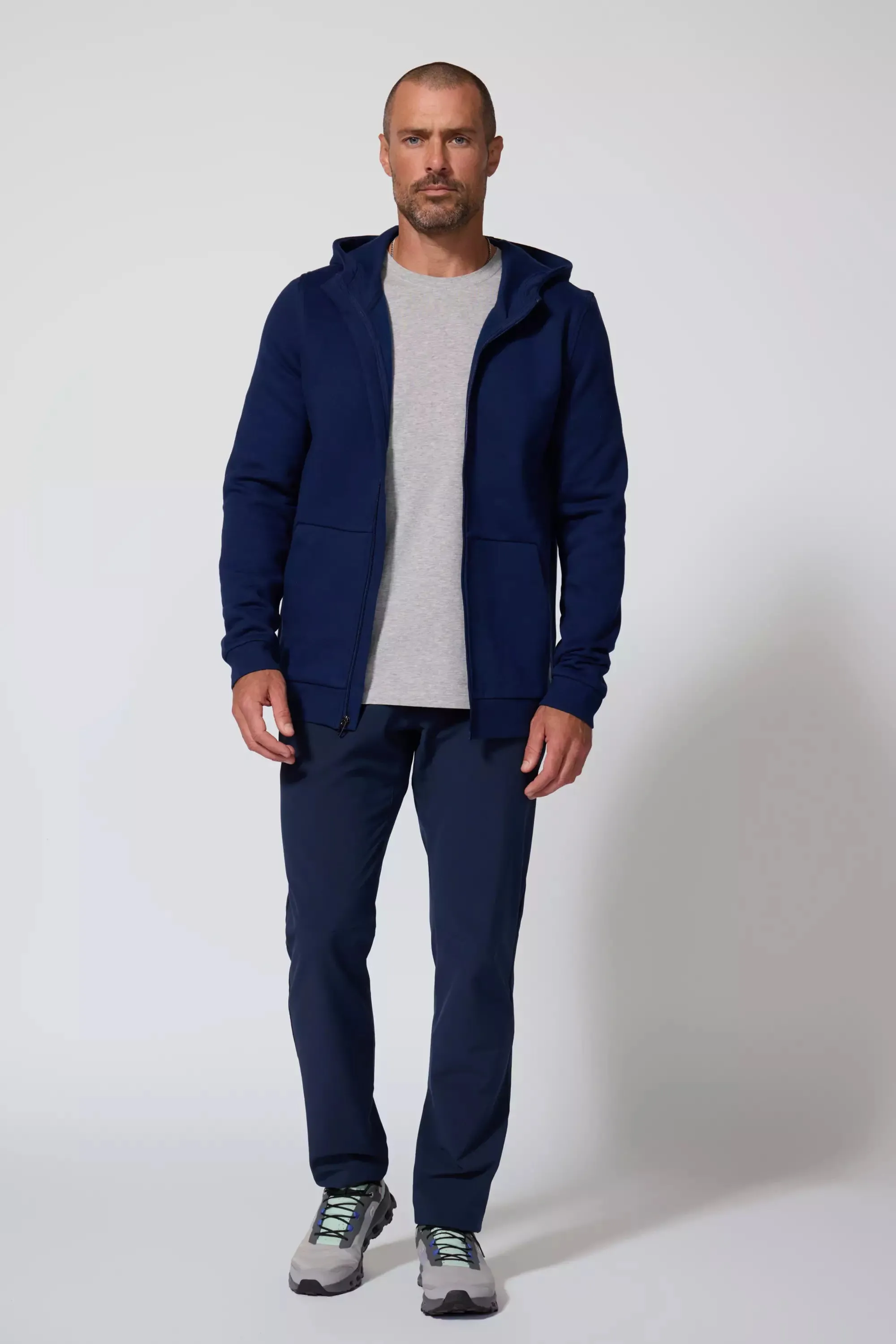 Men's Luxefleece Zip-Up Hoodie - Navy sold by MPG product image thumbnail 2