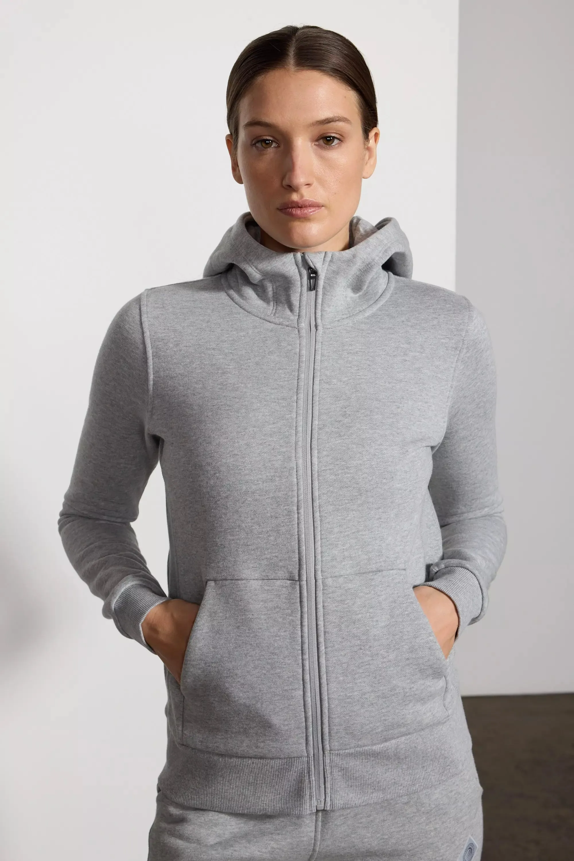Luxefleece Zip-Up Hoodie - Htr Concrete sold by MPG product image thumbnail 4
