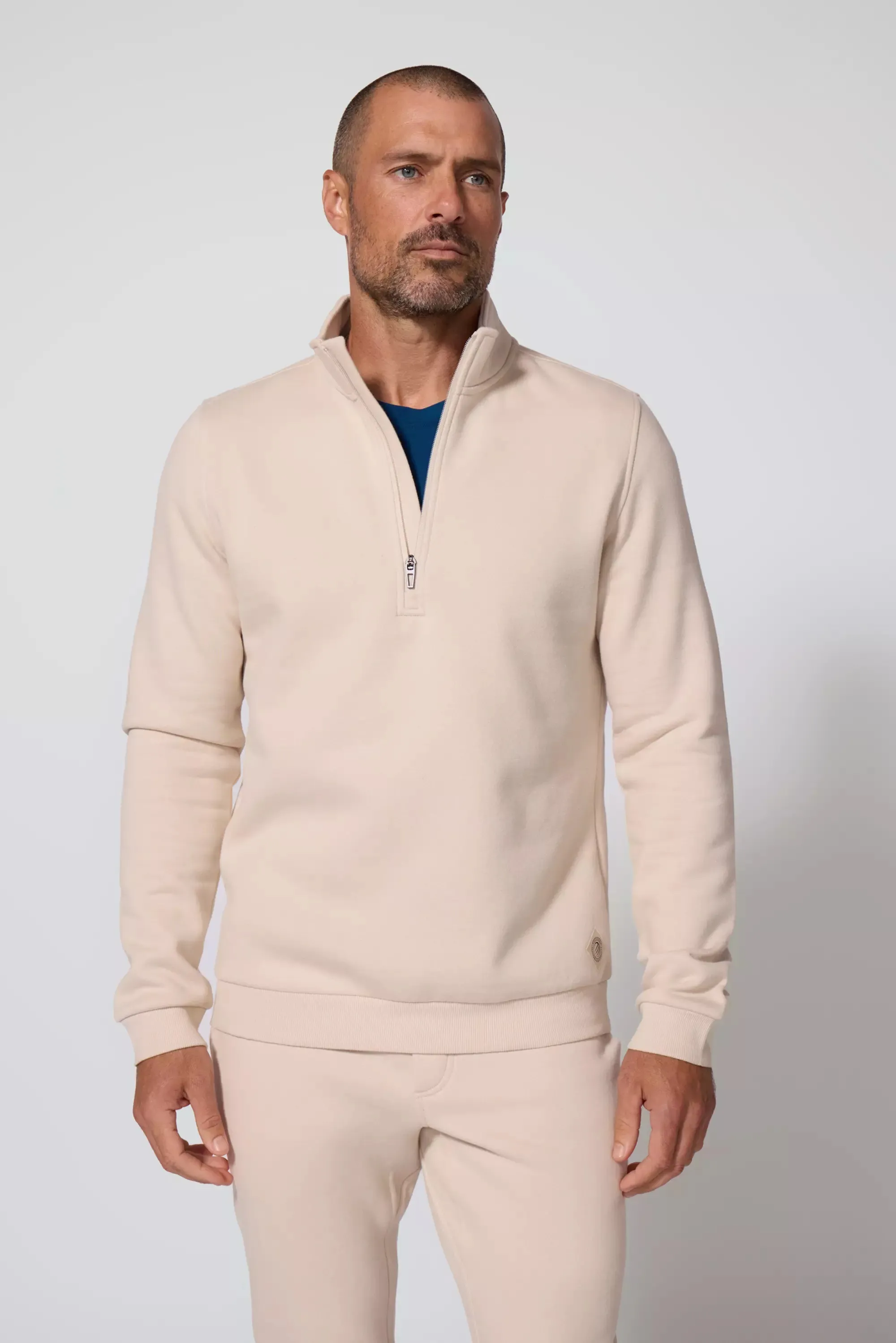 Men's Luxefleece 1/4 Zip - Stone sold by MPG product image thumbnail 4