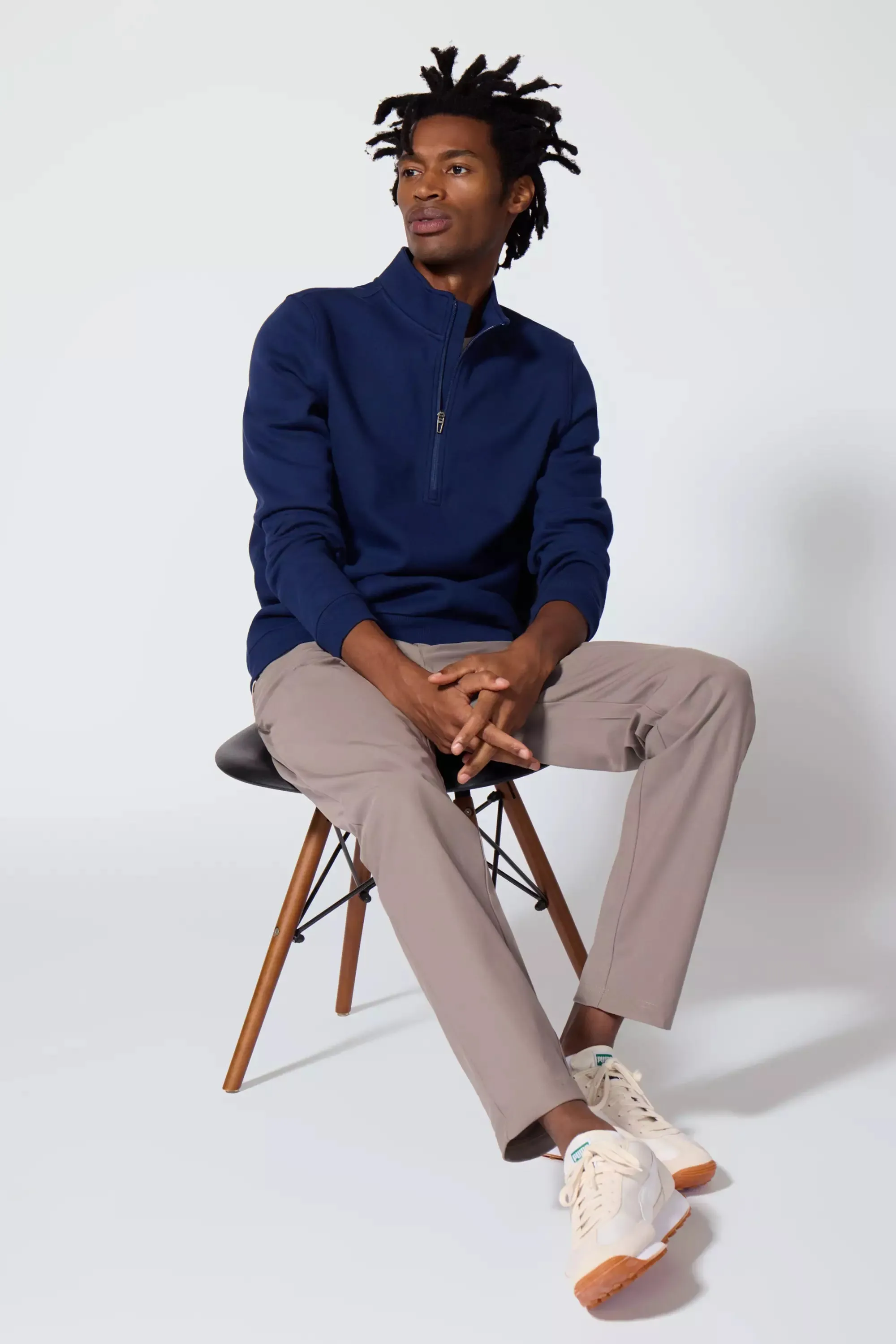 Men's Luxefleece 1/4 Zip - Navy sold by MPG product image thumbnail 2