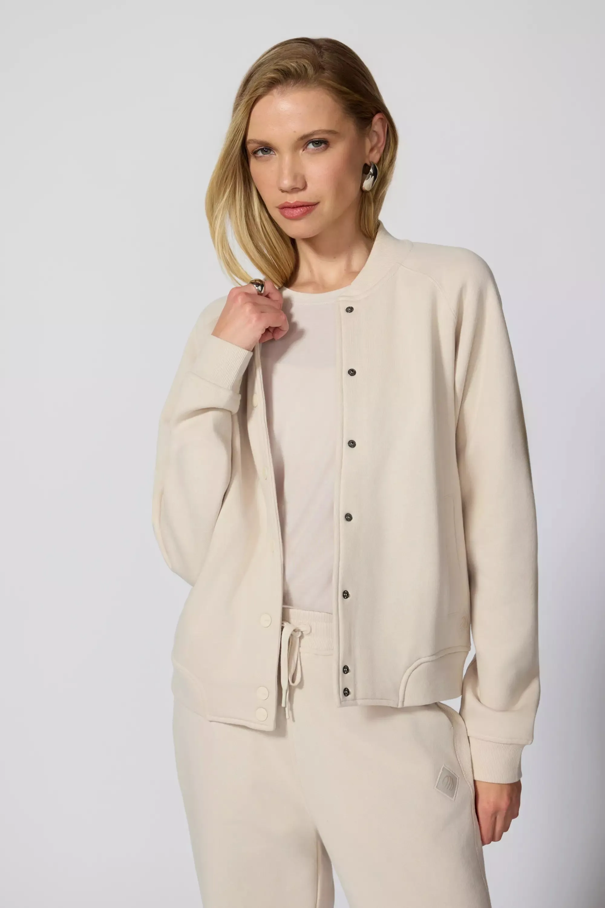 Luxefleece Bomber Jacket - Stone sold by MPG product image thumbnail 4