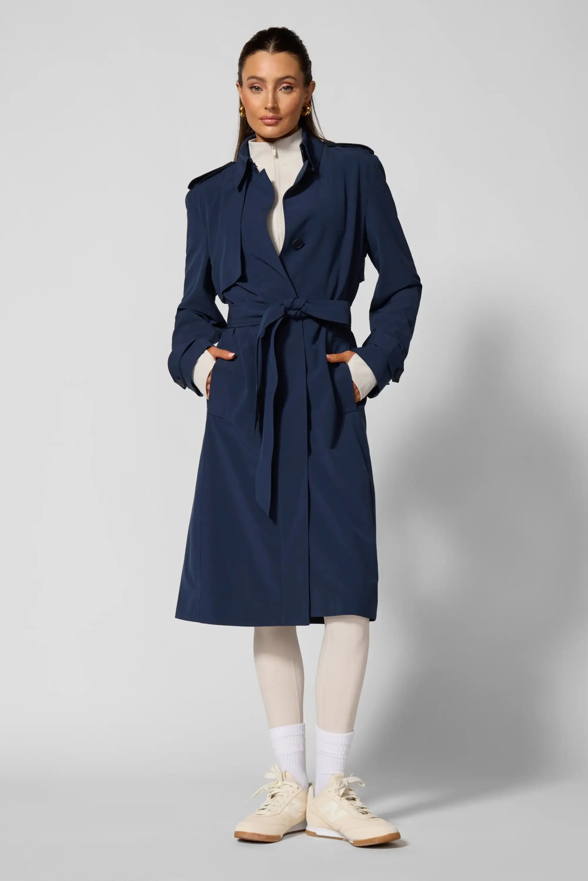 Ripstop Trench Coat - Navy Blazer sold by MPG product image thumbnail 2