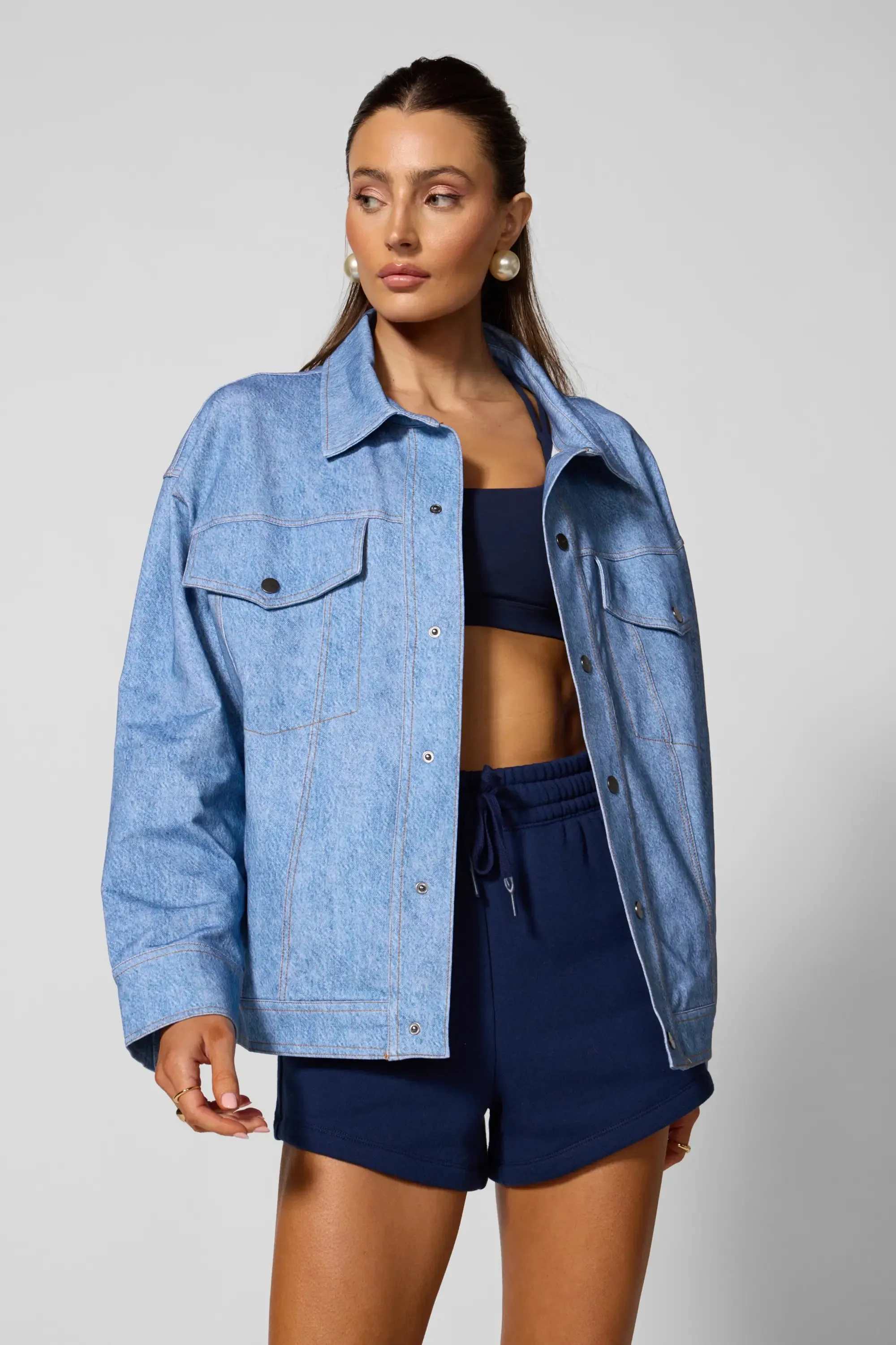 Trompe-l'oeil Jacket - Denim Wash sold by MPG