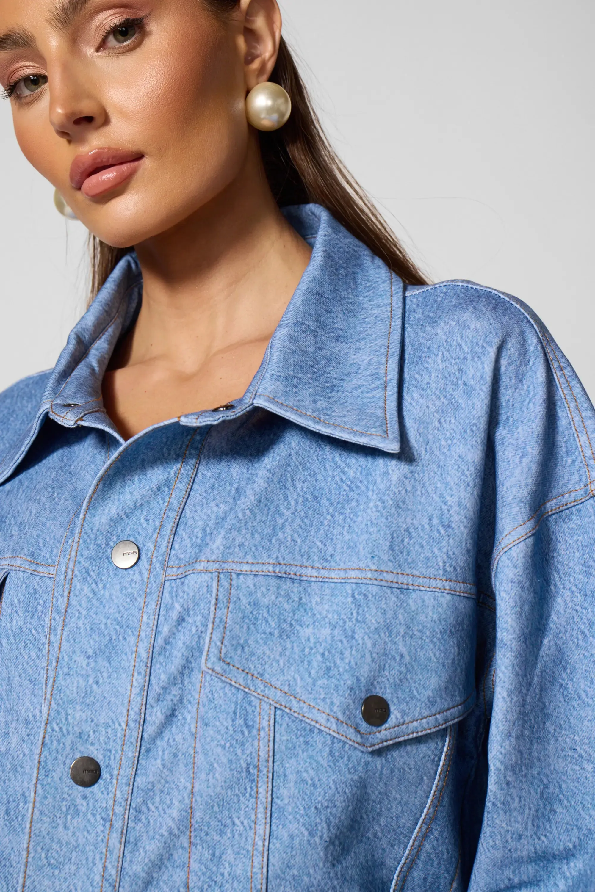 Trompe-l'oeil Jacket - Denim Wash sold by MPG product image thumbnail 4